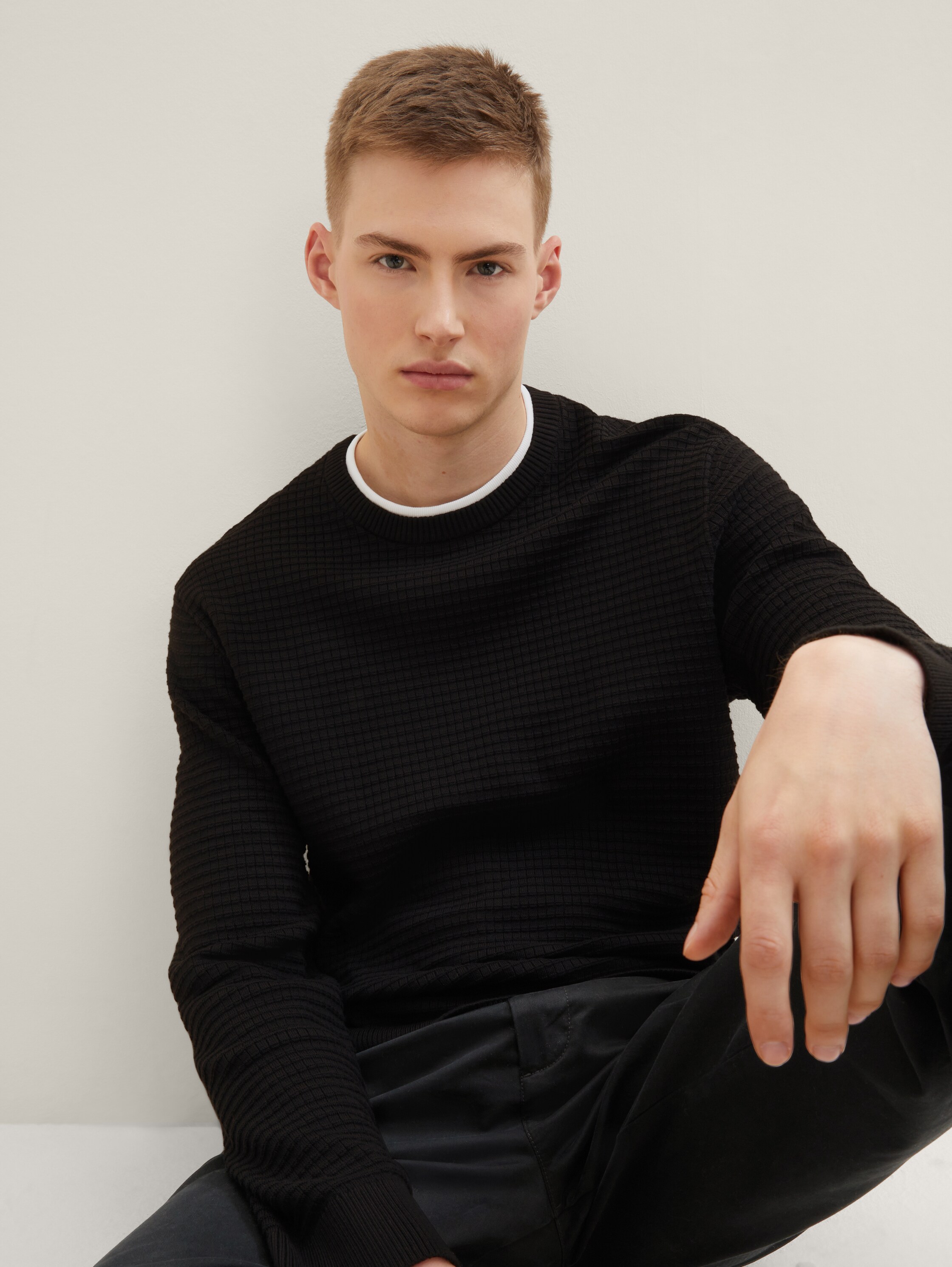 Strickpullover mit Struktur - 1