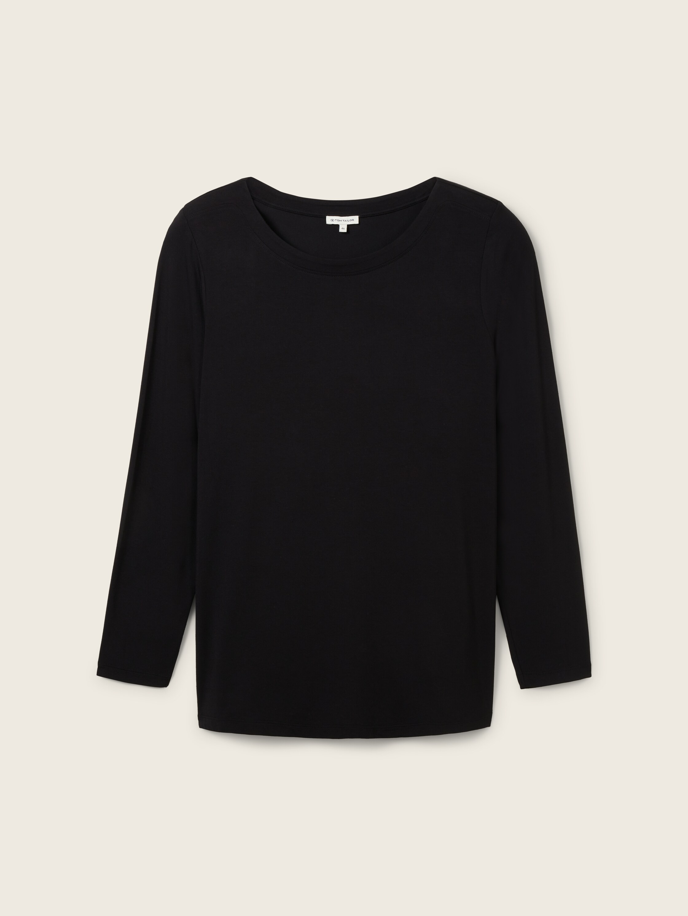 Plus Size - Langarmshirt mit U-Boot Ausschnitt - 5