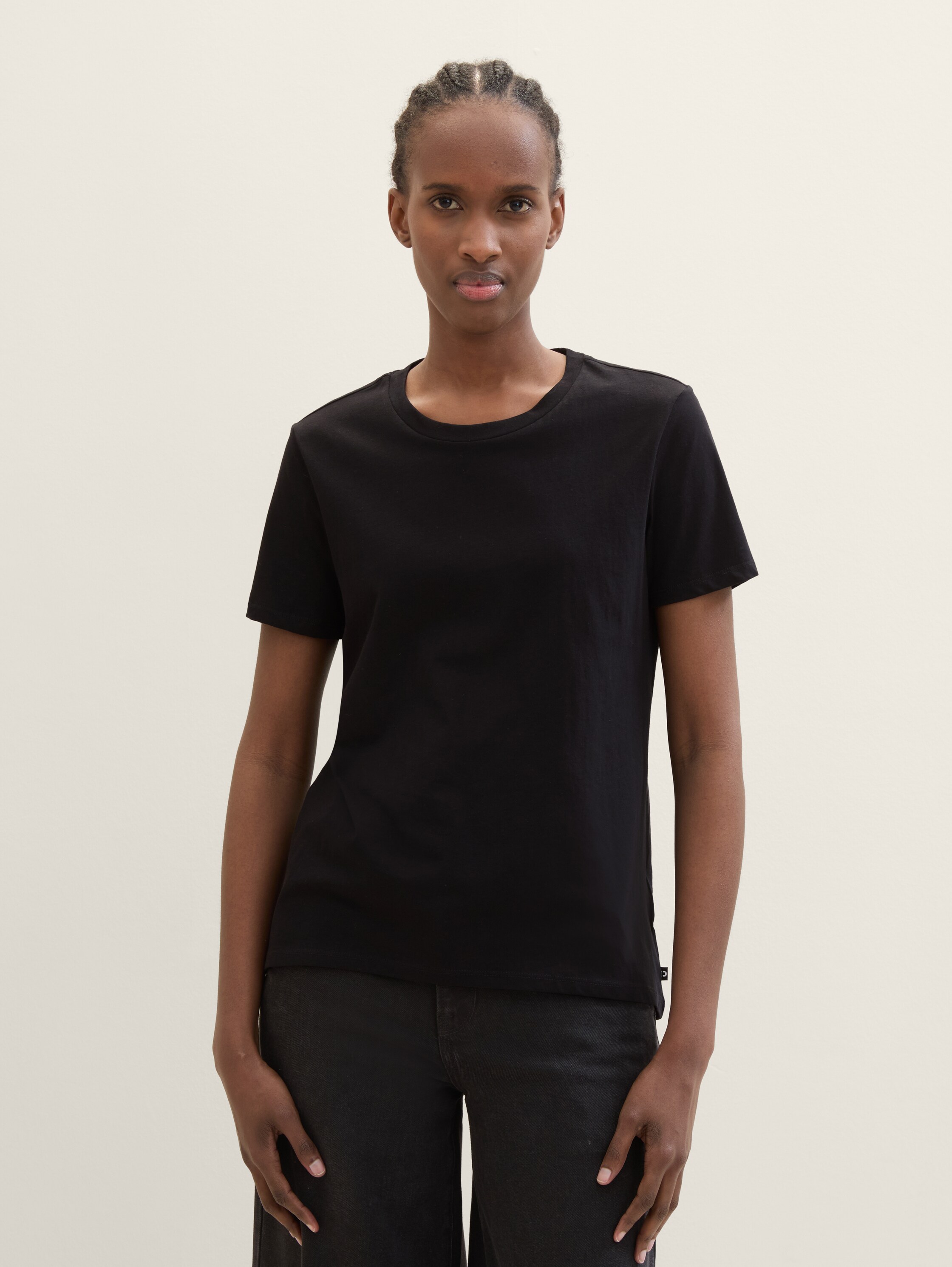 Loose Fit T-Shirt aus Baumwolle - deep_black_1 - 
