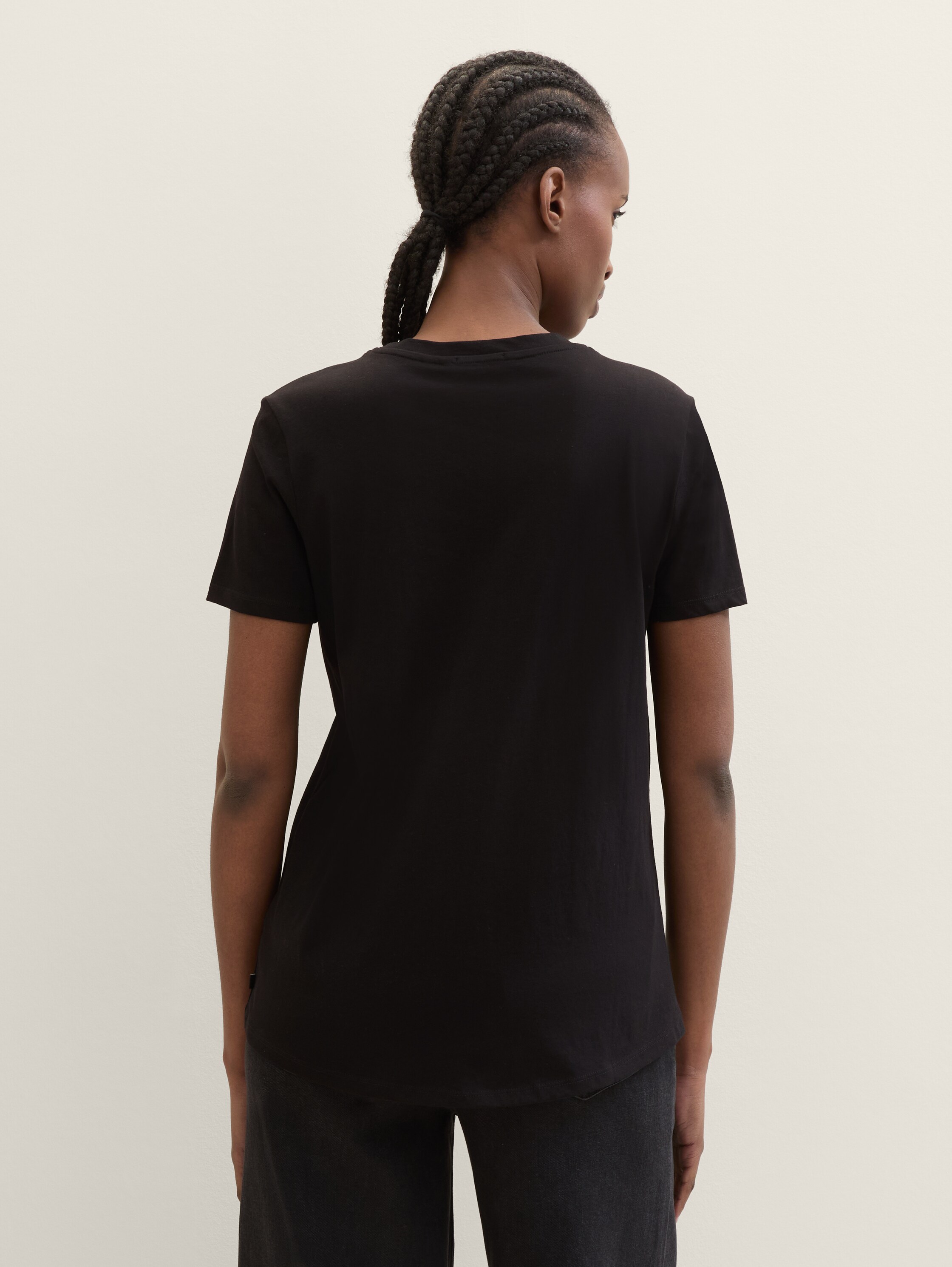 Loose Fit T-Shirt aus Baumwolle - deep_black_1 - 