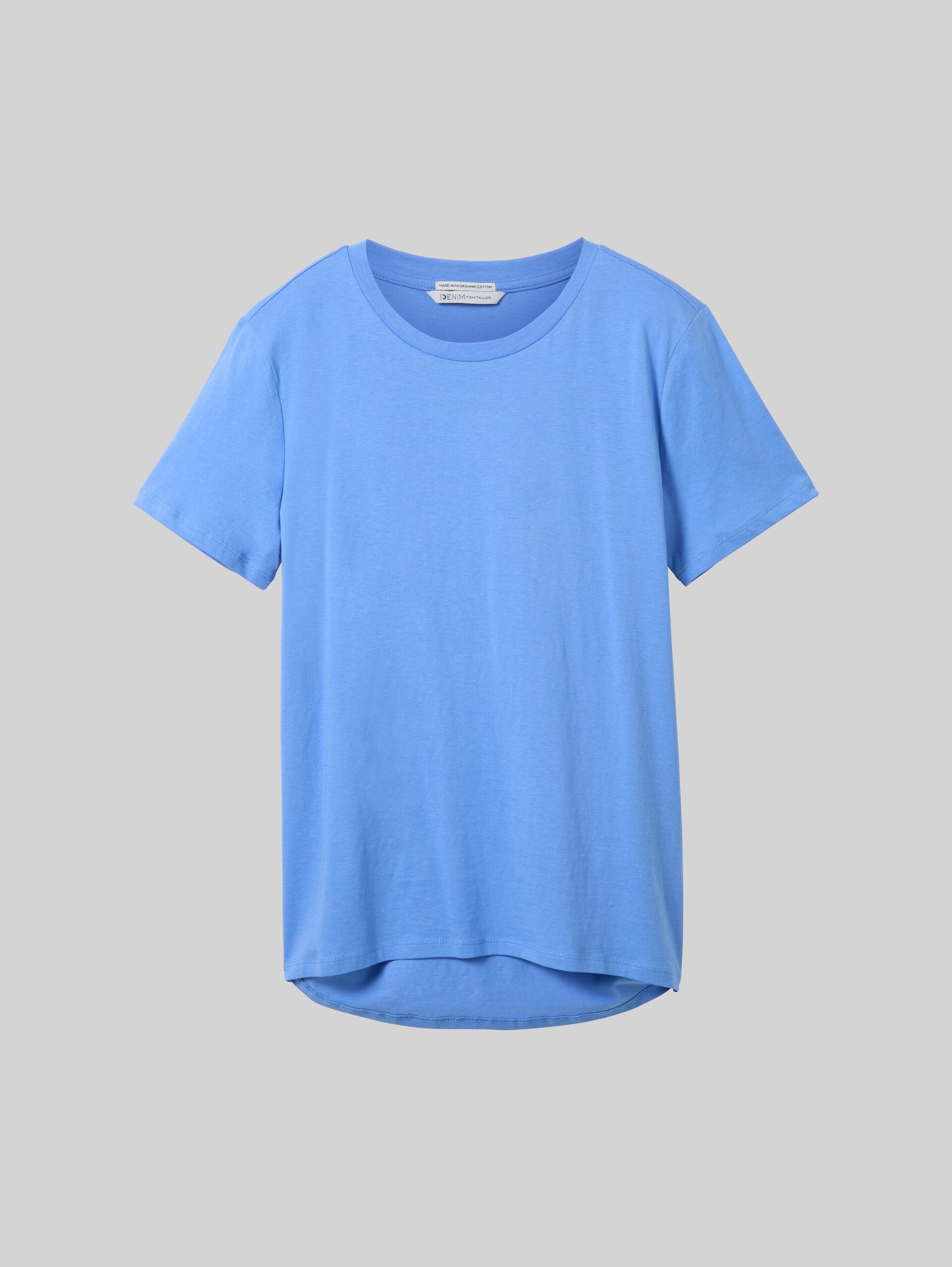 T-shirt loose fit en coton - sicilian blue - Vue de face du produit