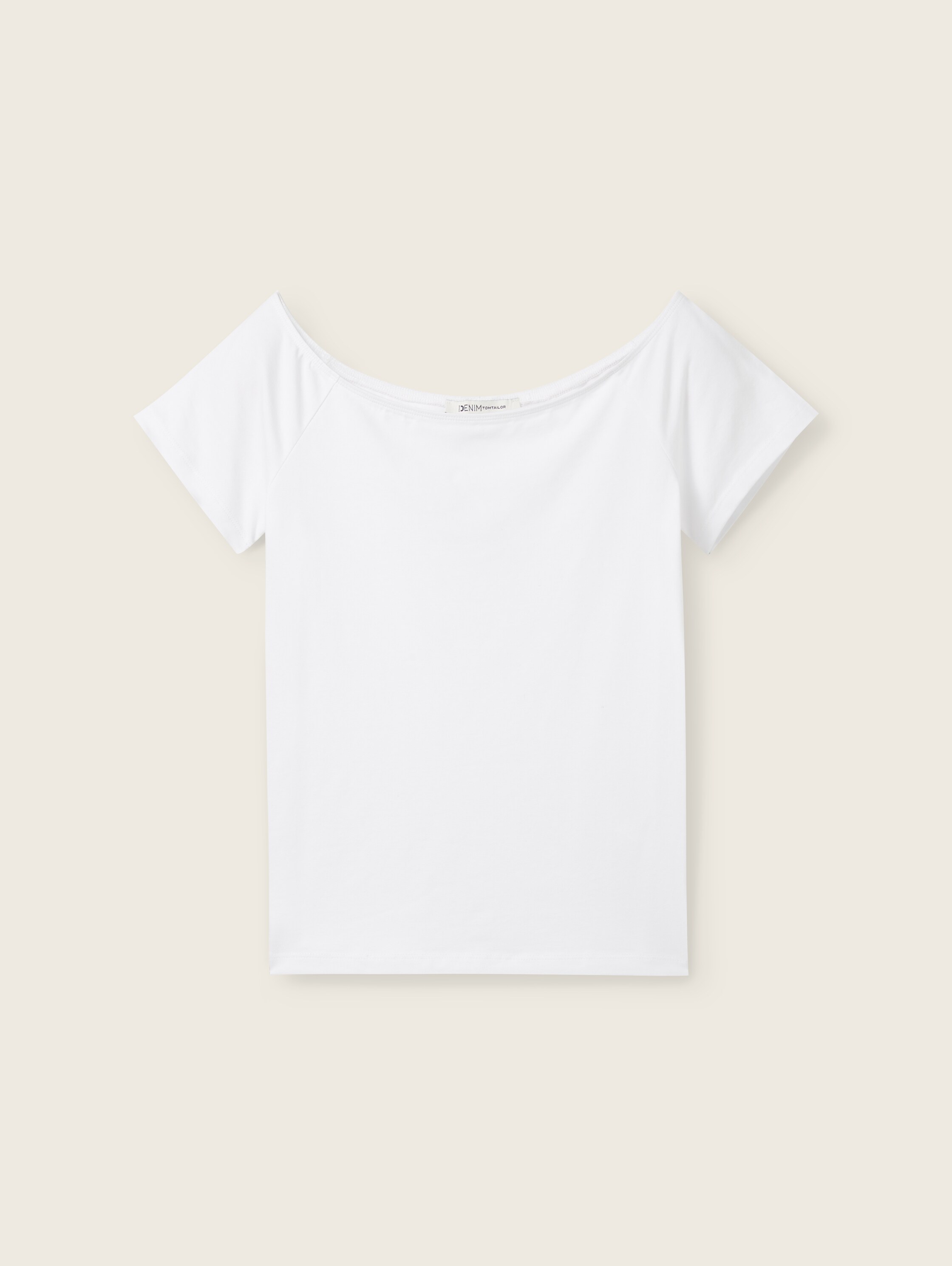 Loose Fit T-Shirt aus Baumwolle - white - 