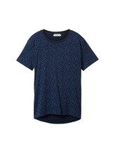 Ausgewählt, Loose Fit T-Shirt aus Baumwolle von Tom Tailor, blau