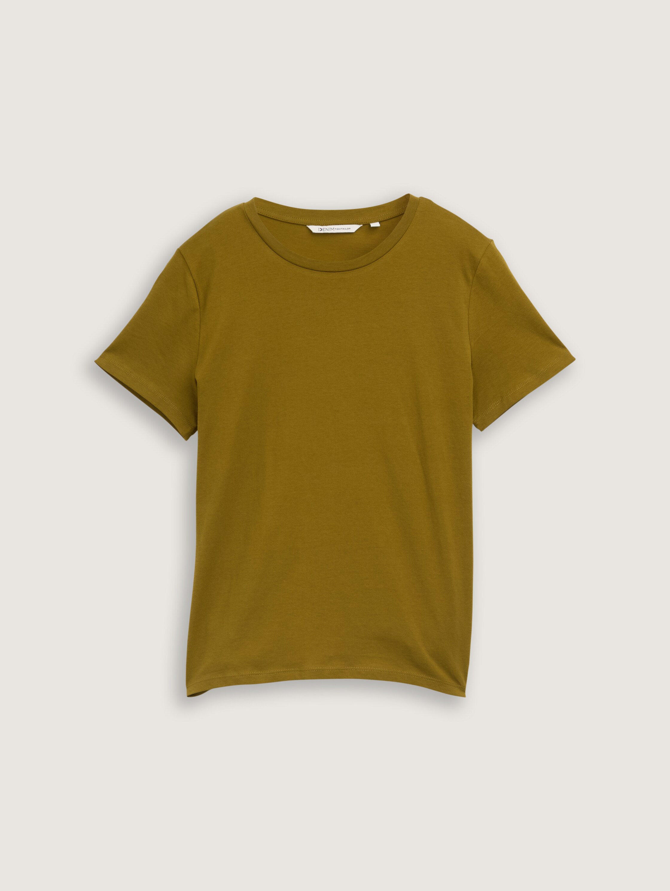 Loose Fit T-Shirt aus Baumwolle - warm_moss_green - 