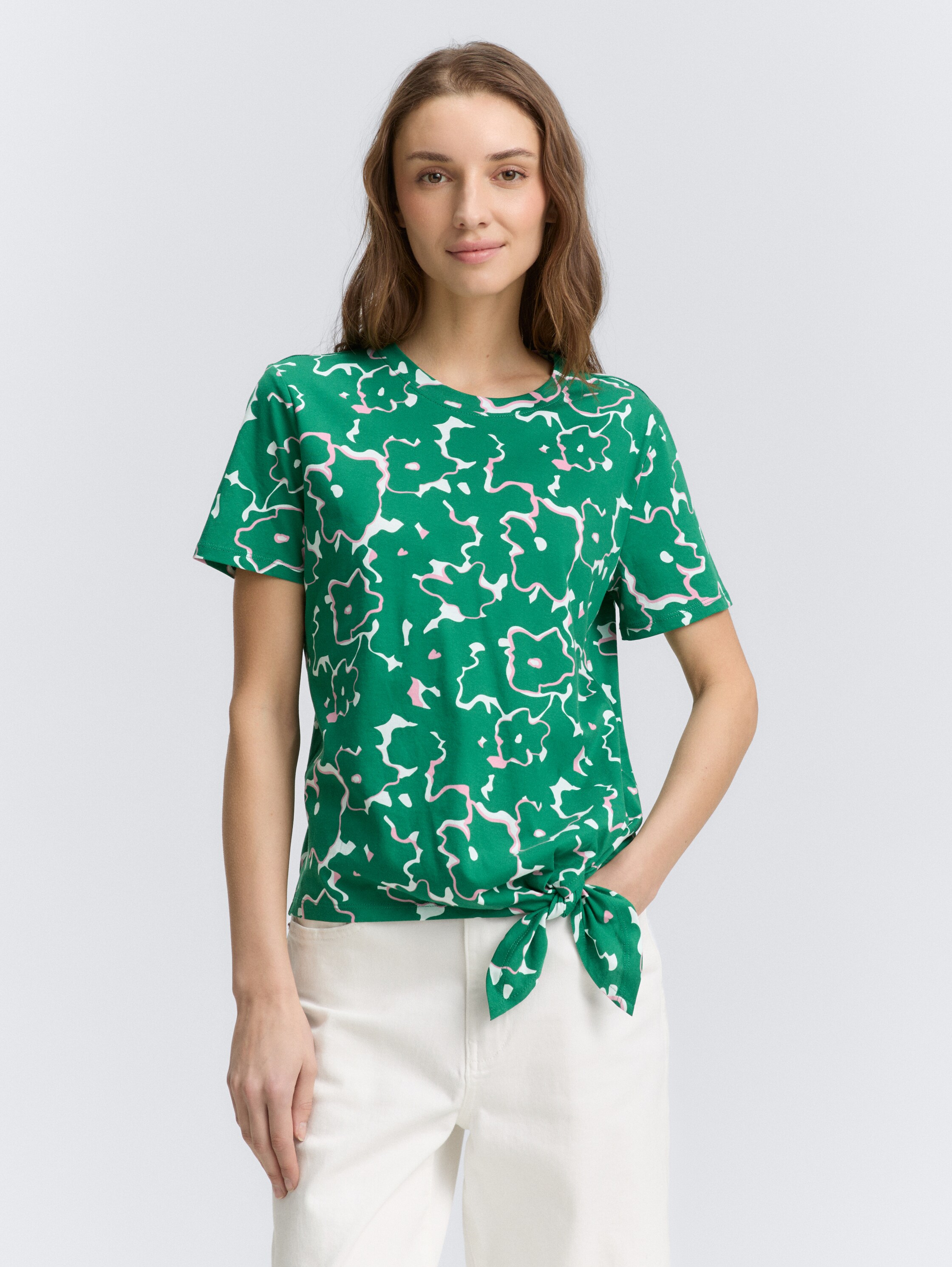 T-Shirt mit Knoten-Detail - 1
