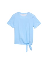 Nicht ausgewählt, T-Shirt mit Knoten-Detail von , blau