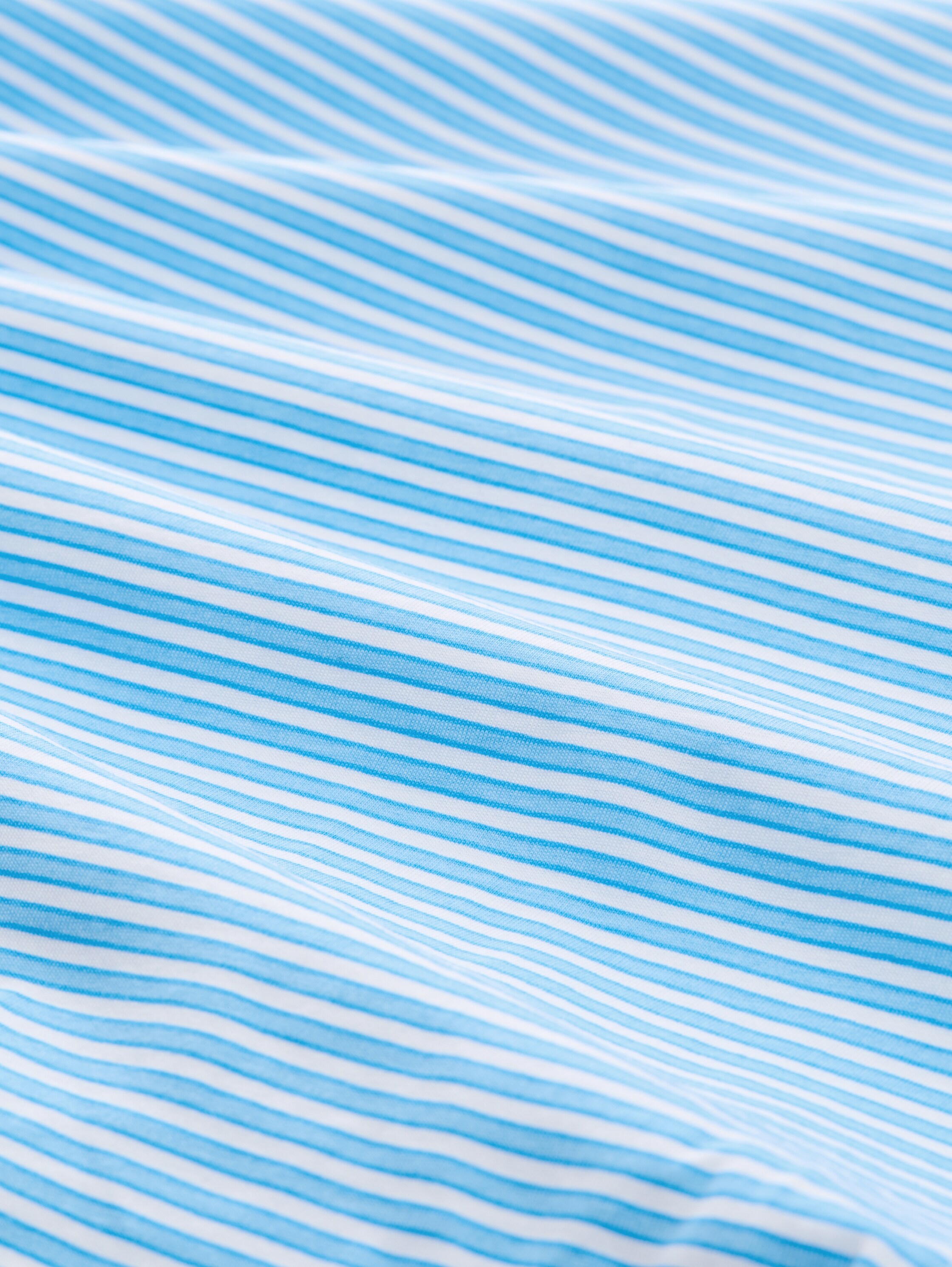 T-Shirt mit Knoten-Detail - blue_white_stripe - 