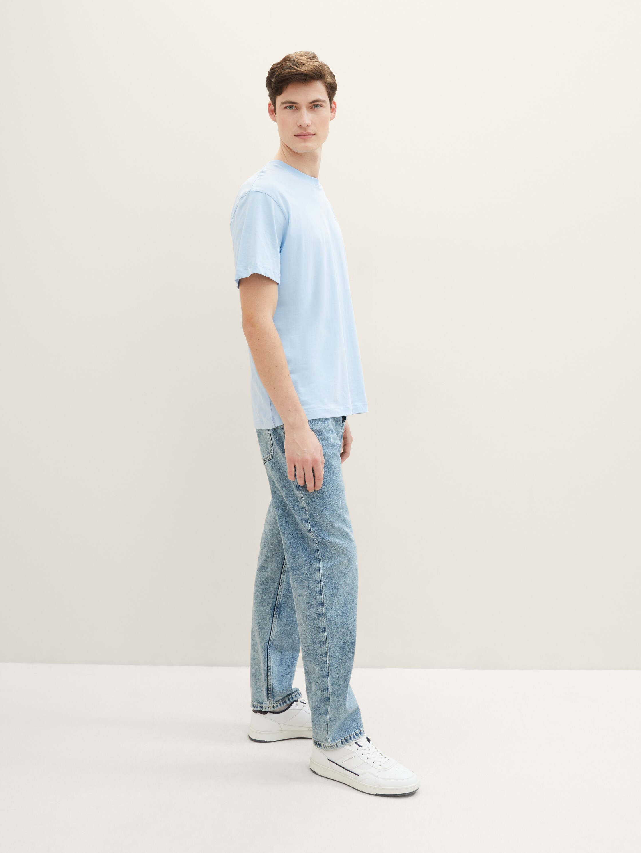 Loose Straight Fit Jeans - super_stone_blue_denim_tint - 