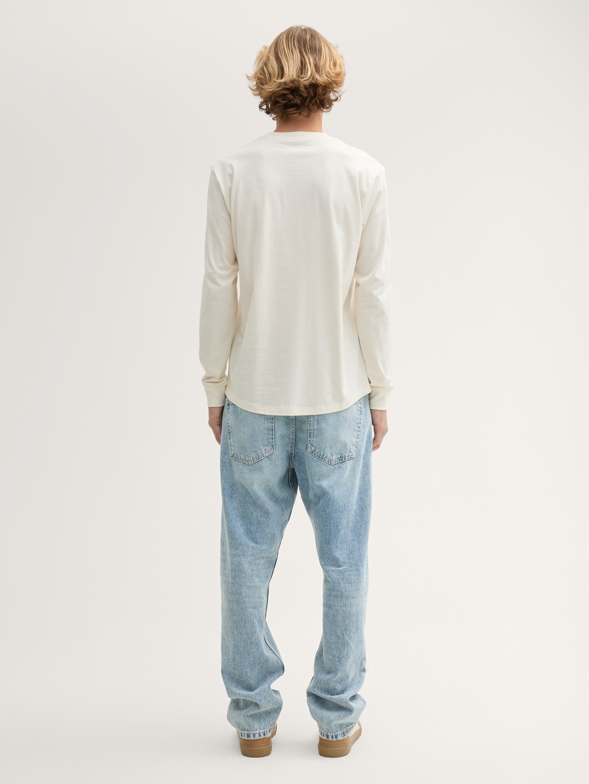 Loose Straight Fit Jeans - super_stone_blue_denim_tint - 