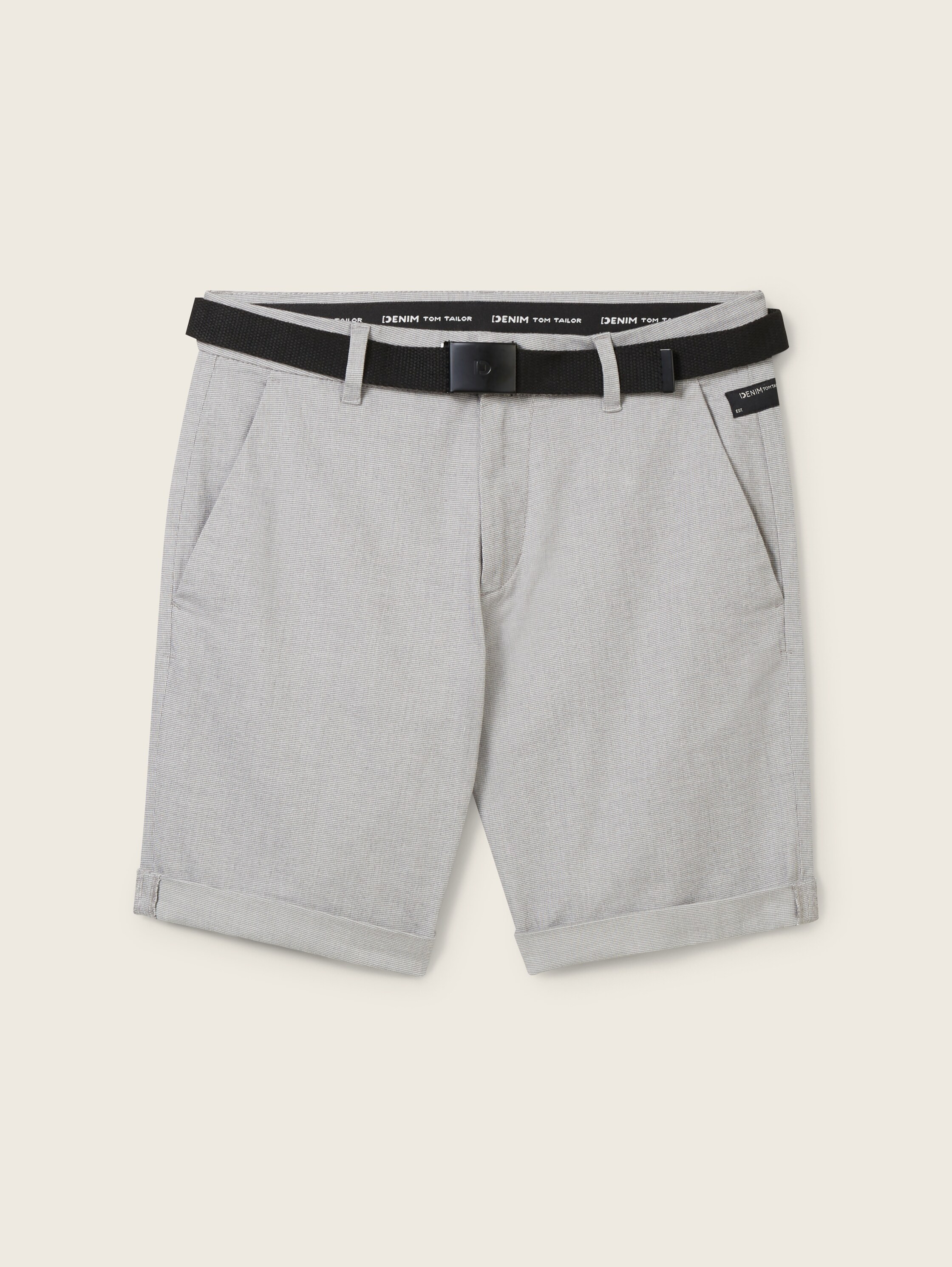 Chinoshorts mit Gürtel - 4