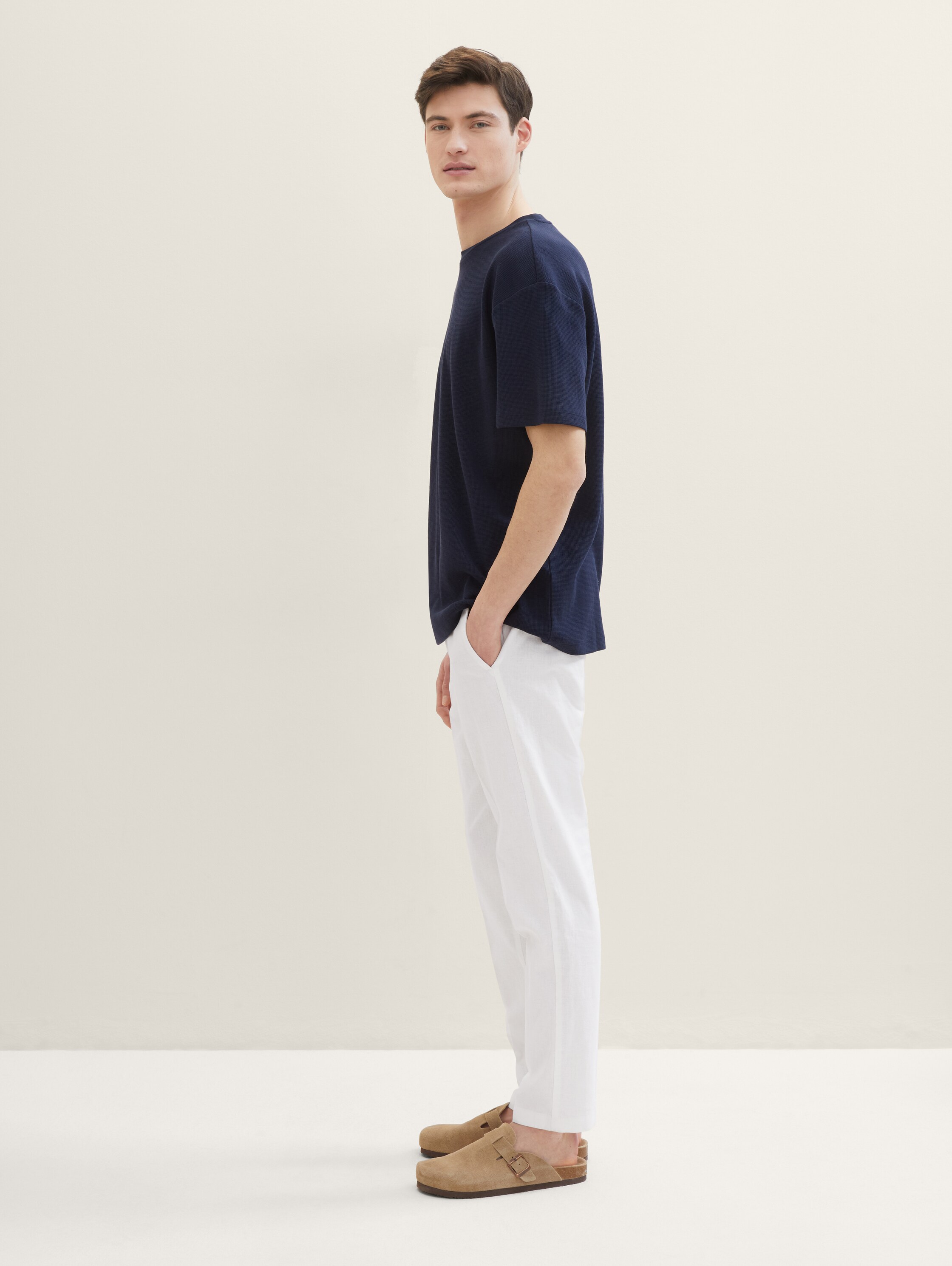 Relaxed Tapered Hose mit Leinen - 8