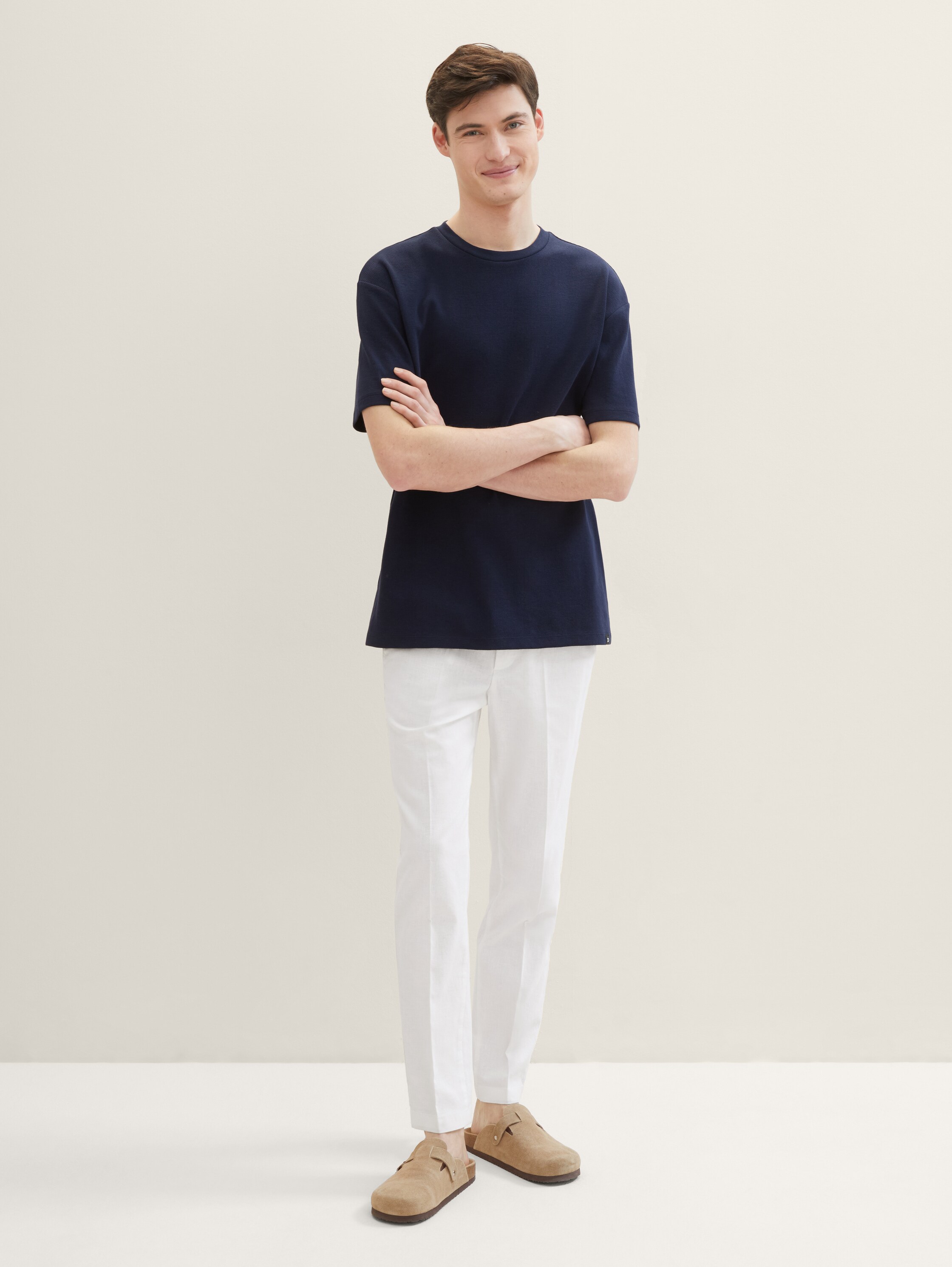 Relaxed Tapered Hose mit Leinen - 1