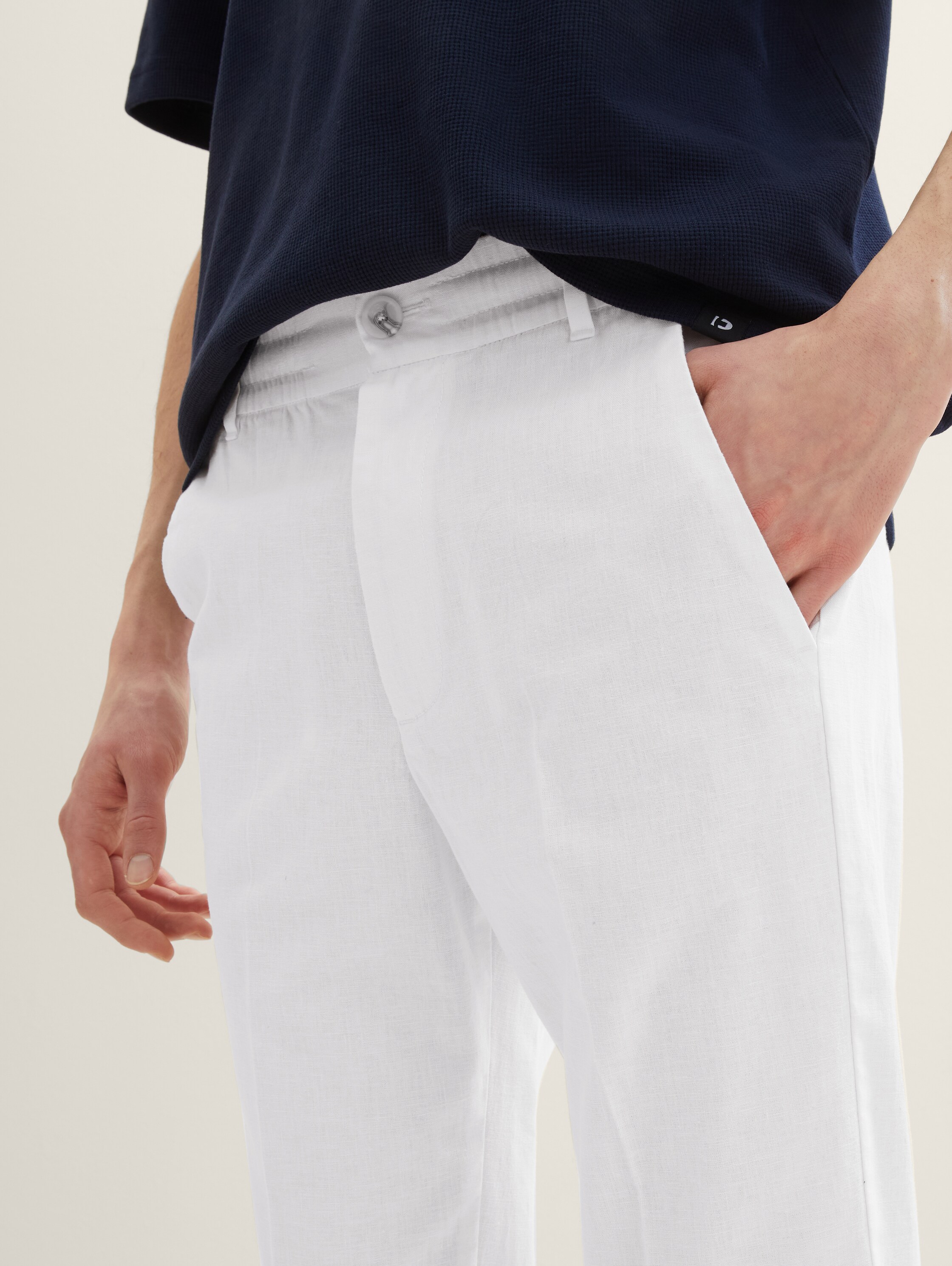 Relaxed Tapered Hose mit Leinen - 5