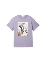 Ausgewählt, T-Shirt mit Bio-Baumwolle von Tom Tailor, lila