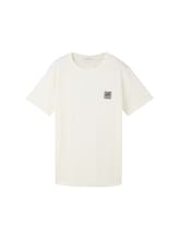 Ausgewählt, T-Shirt mit Bio-Baumwolle von Tom Tailor, weiß