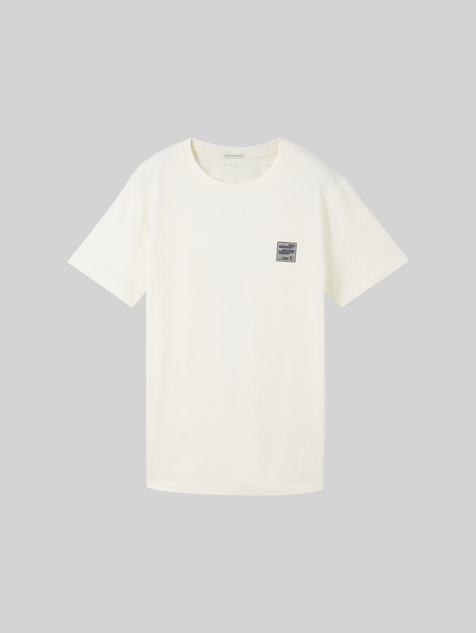 T-shirt comportant du coton bio par Teen Boys, Wool White