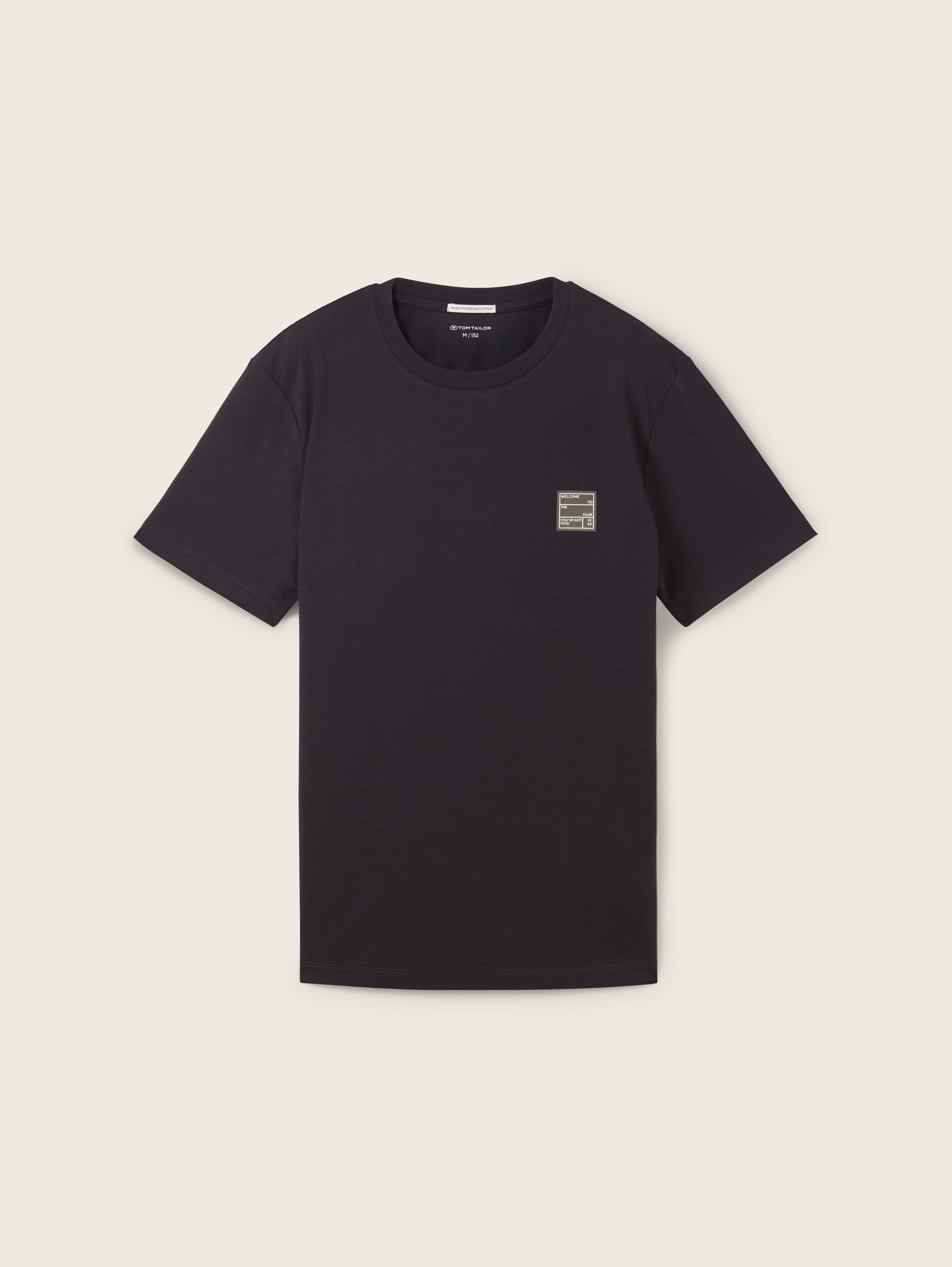 T-Shirt mit Bio-Baumwolle - blau - Produktansicht