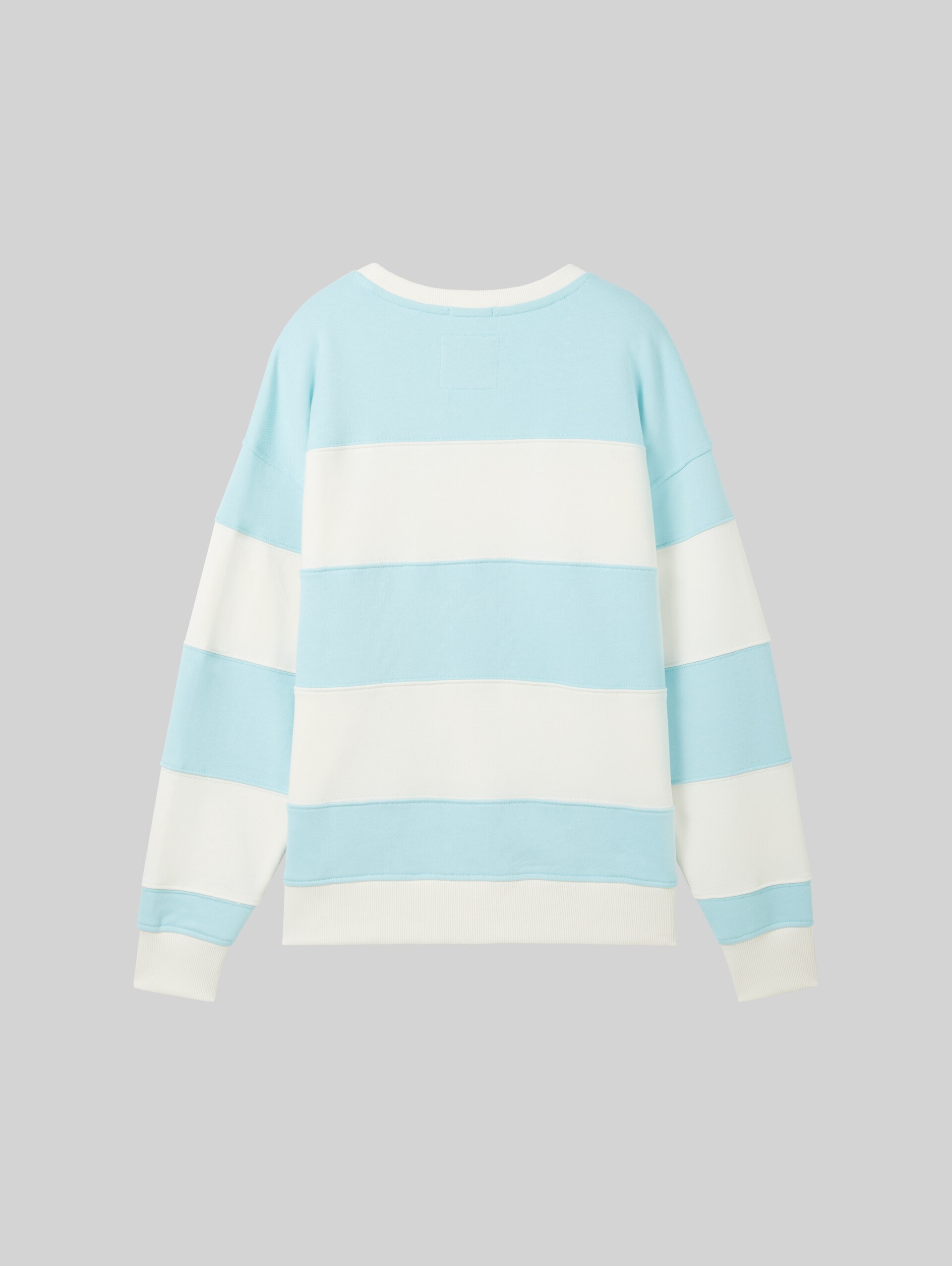 Sweatshirt mit Bio-Baumwolle - pastel turquoise