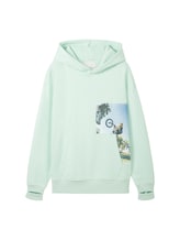 Geselecteerd, Oversized hoodie met biologisch katoen door Tom Tailor, groen