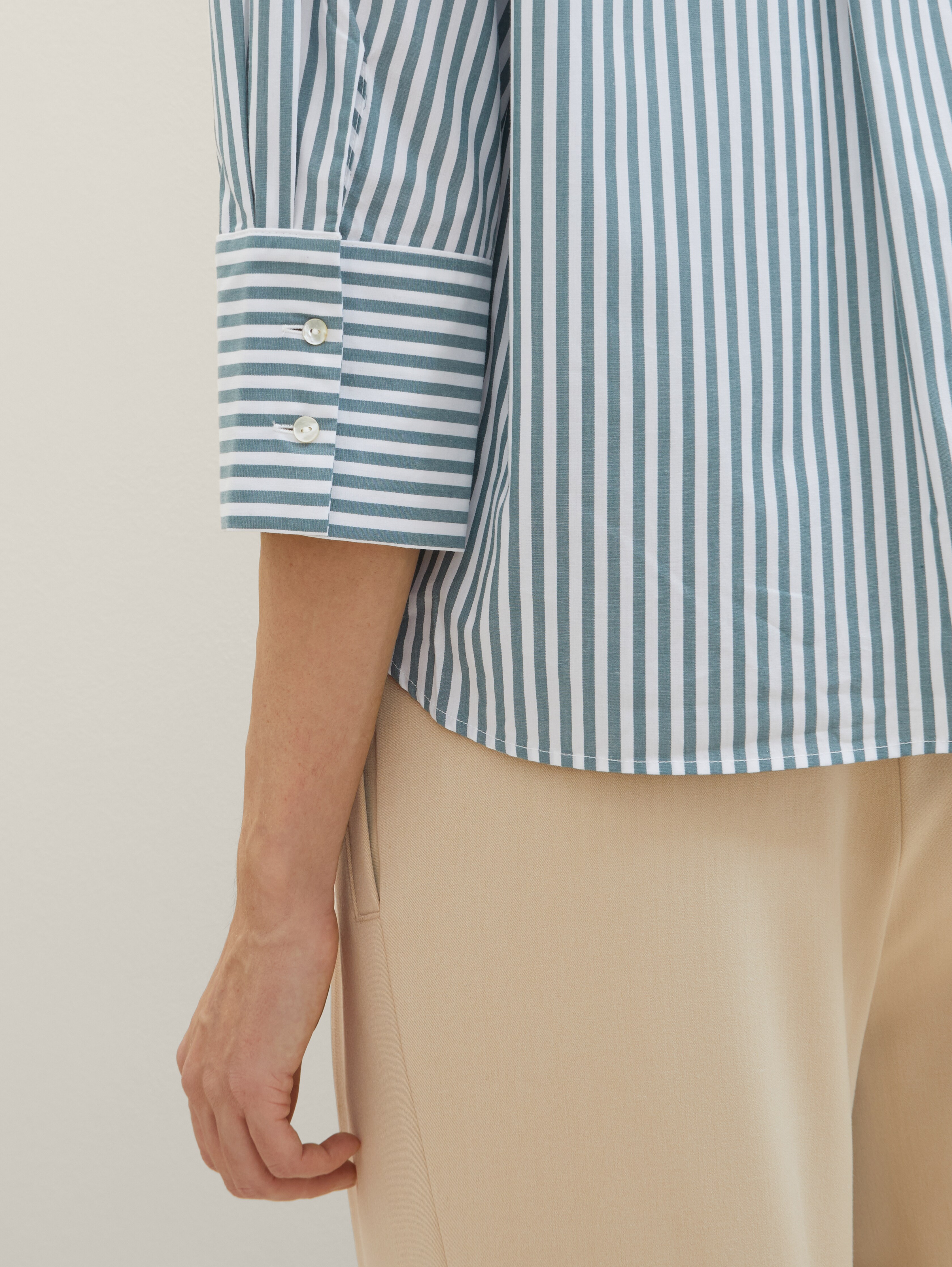 Striped blouse with TENCEL™ Lyocell by Tom Tailor