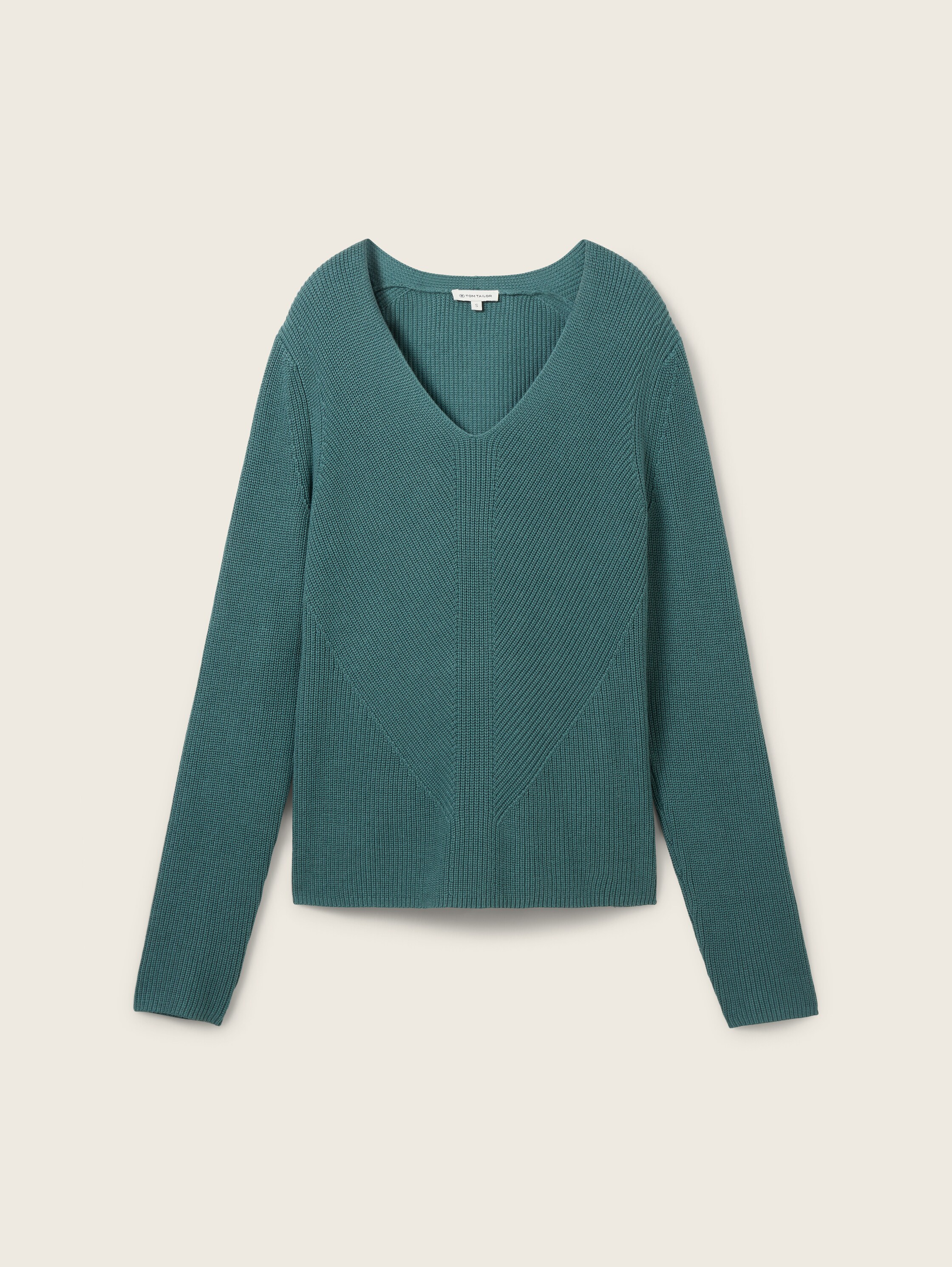 Strickpullover mit V-Ausschnitt - 5