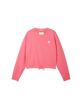 Geselecteerd, Cropped sweatshirt met gerecycled polyester door Tom Tailor, rosa