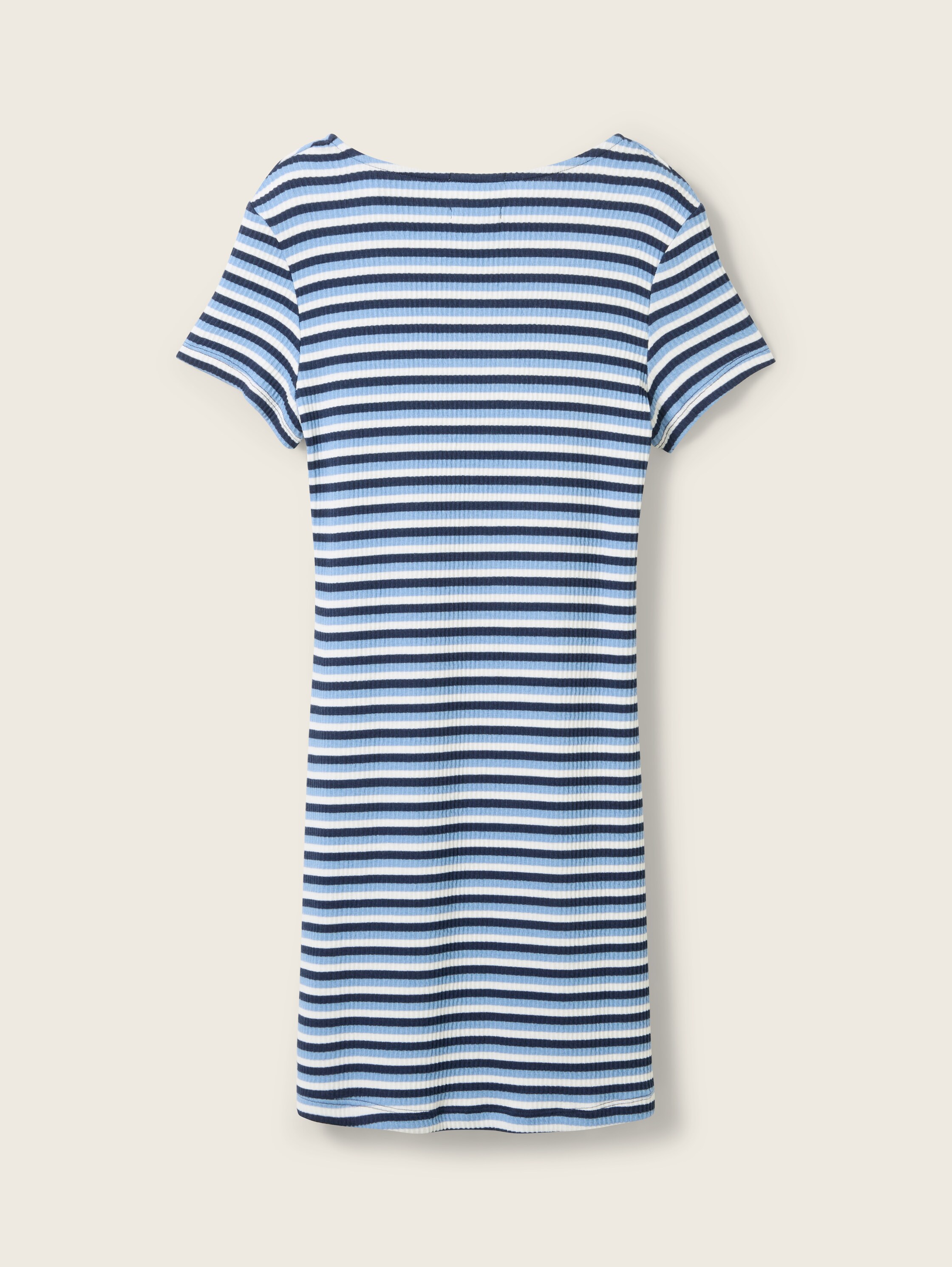 Gestreiftes Kleid mit recyceltem Polyester - 2