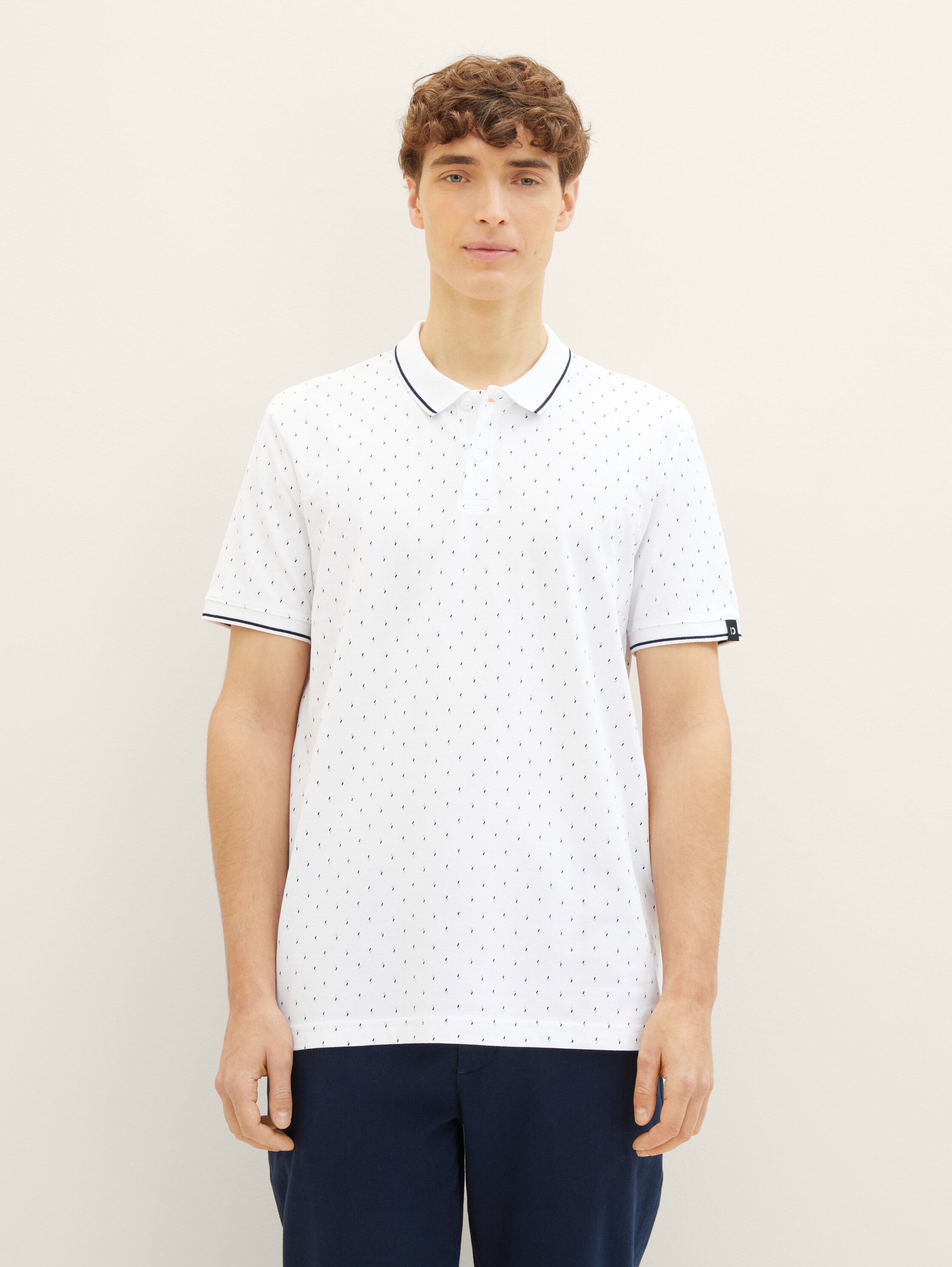 Poloshirt mit Allover-Print - 3