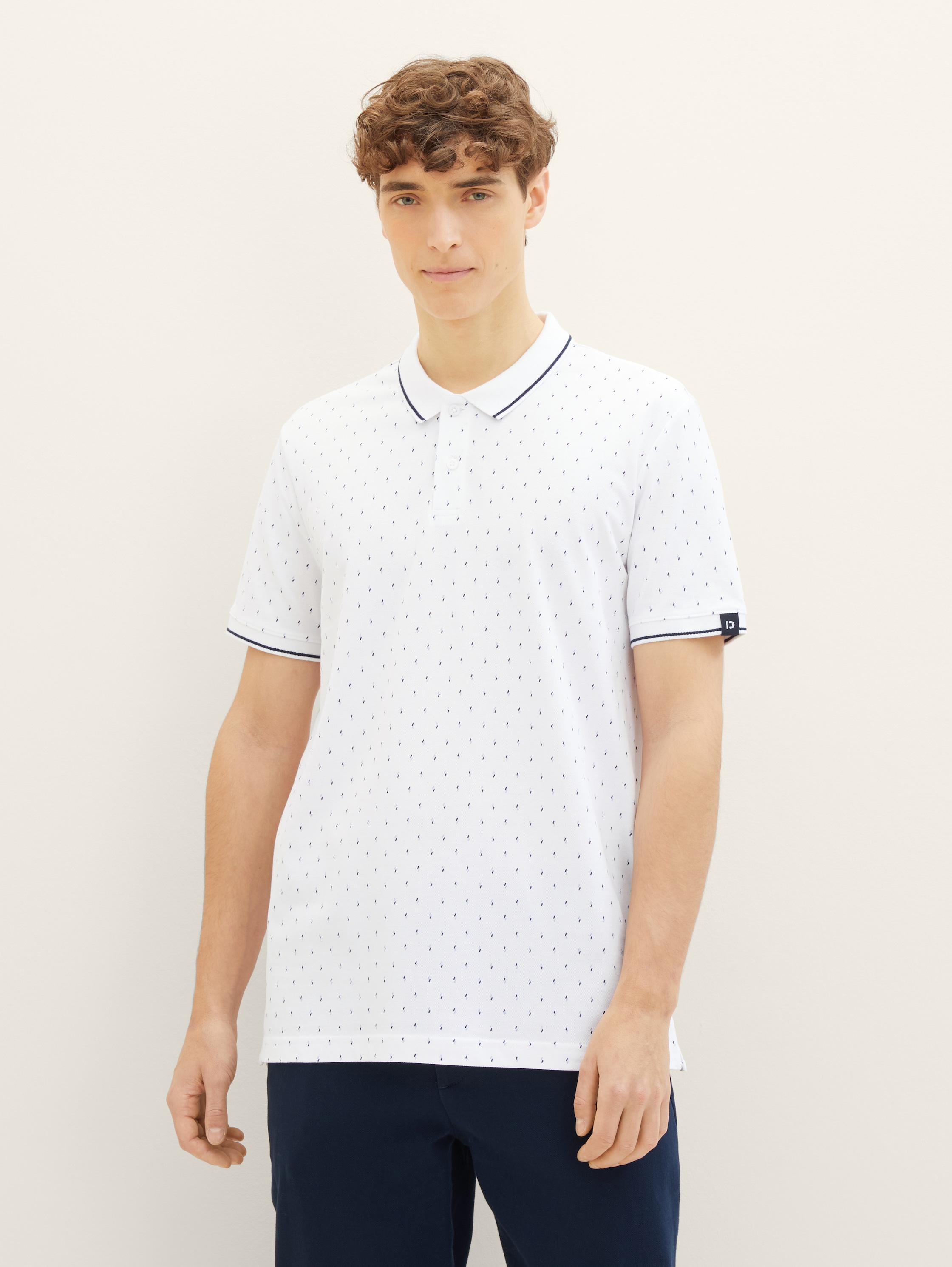 Poloshirt mit Allover-Print - 1