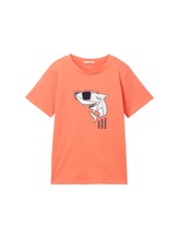 Geselecteerd, T-shirt van biologisch katoen door Tom Tailor, oranje