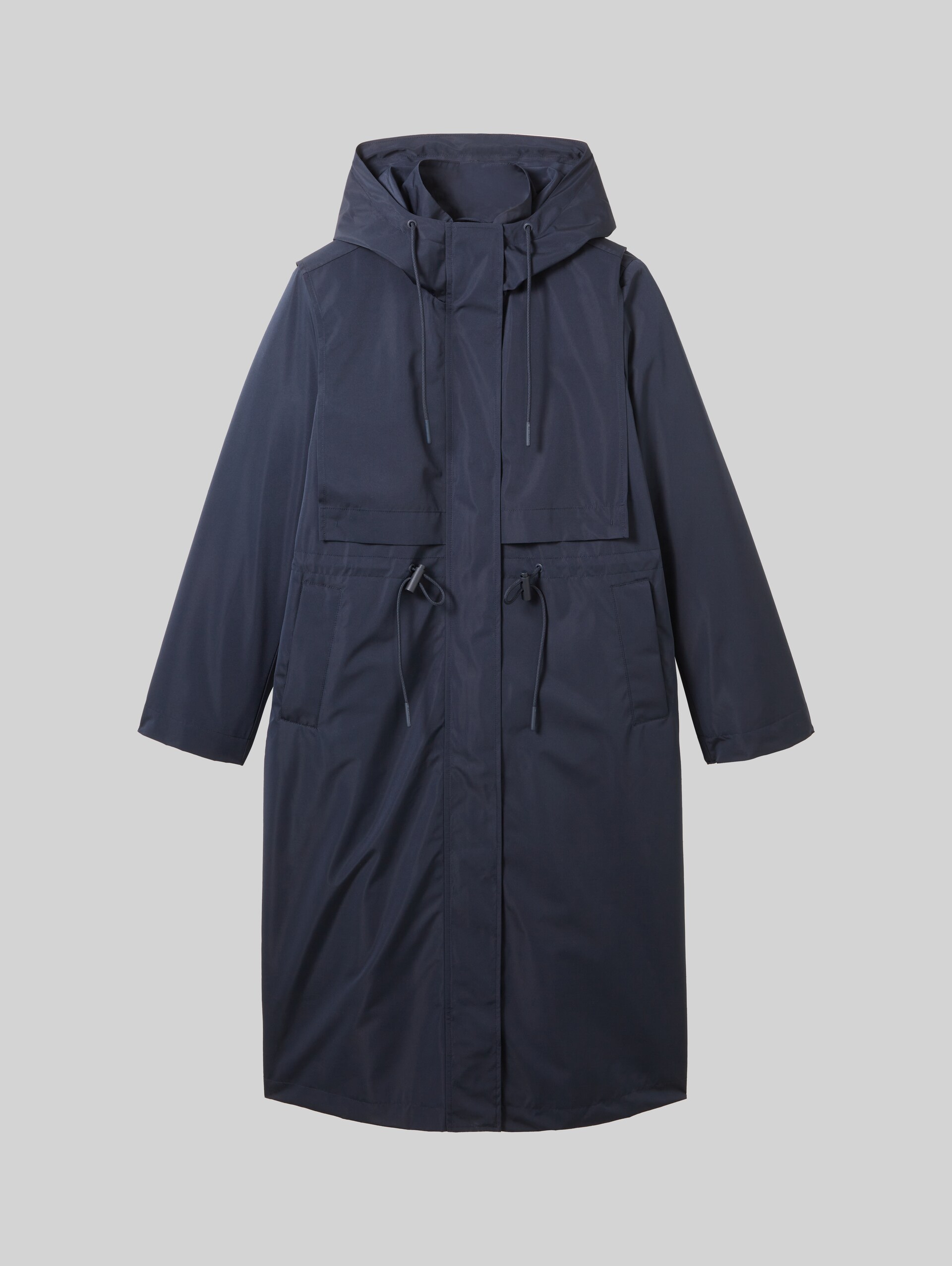Regenmantel met gerecycled polyester - sky captain blue - Product vooraanzicht