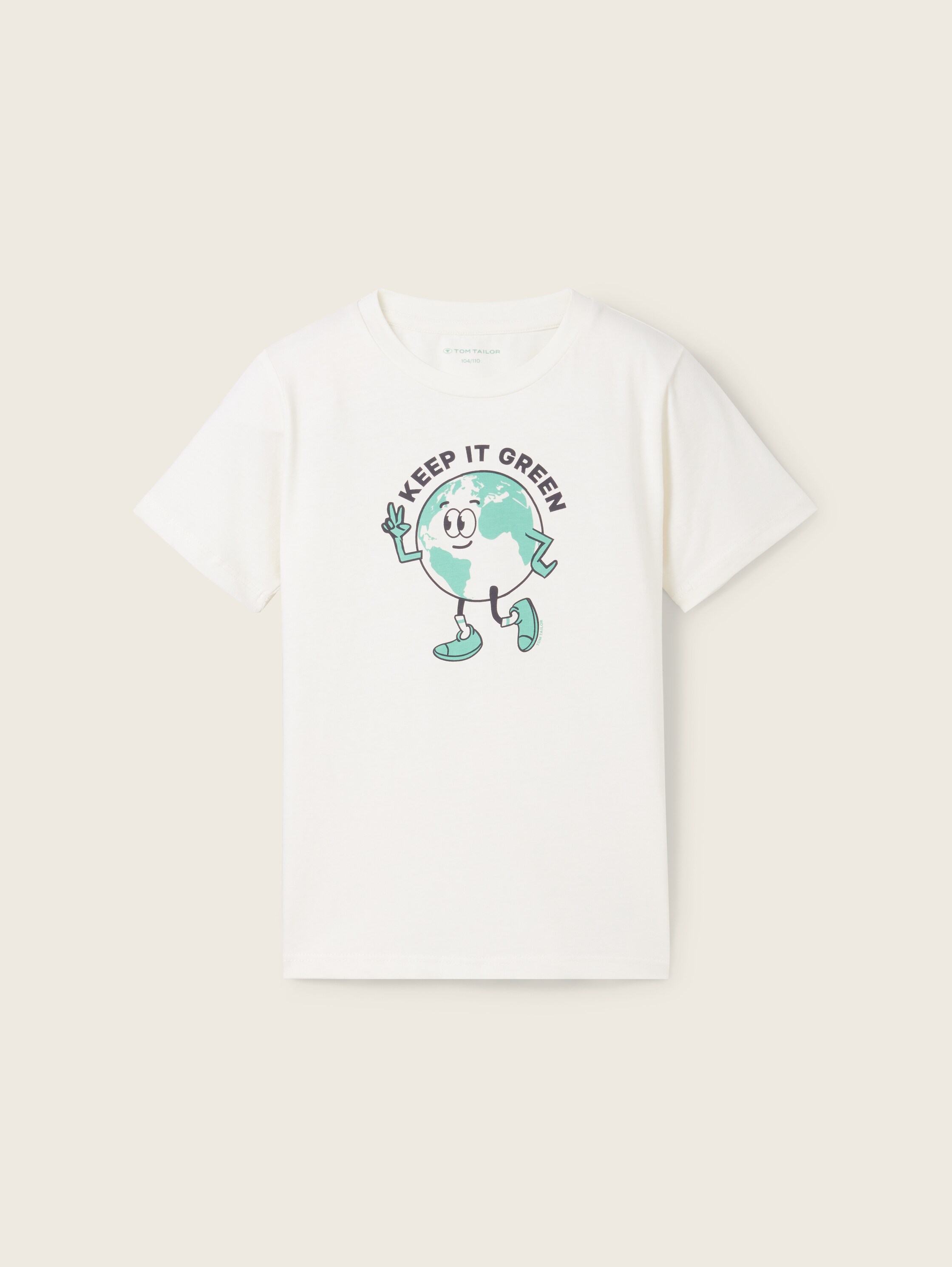 T-Shirt mit Motivprint - weiß - Produktansicht