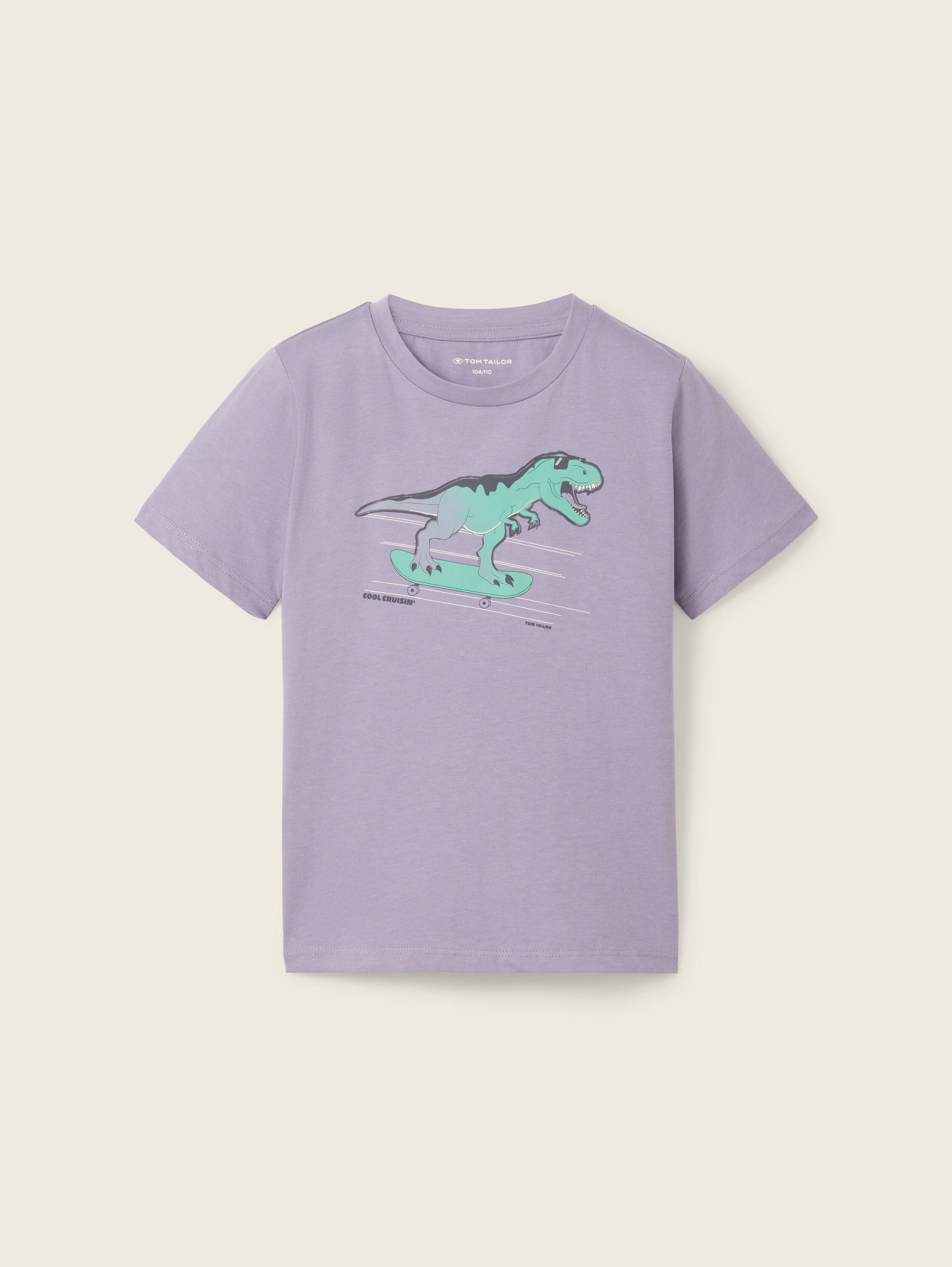 T-Shirt mit Motivprint - lila - Produktansicht