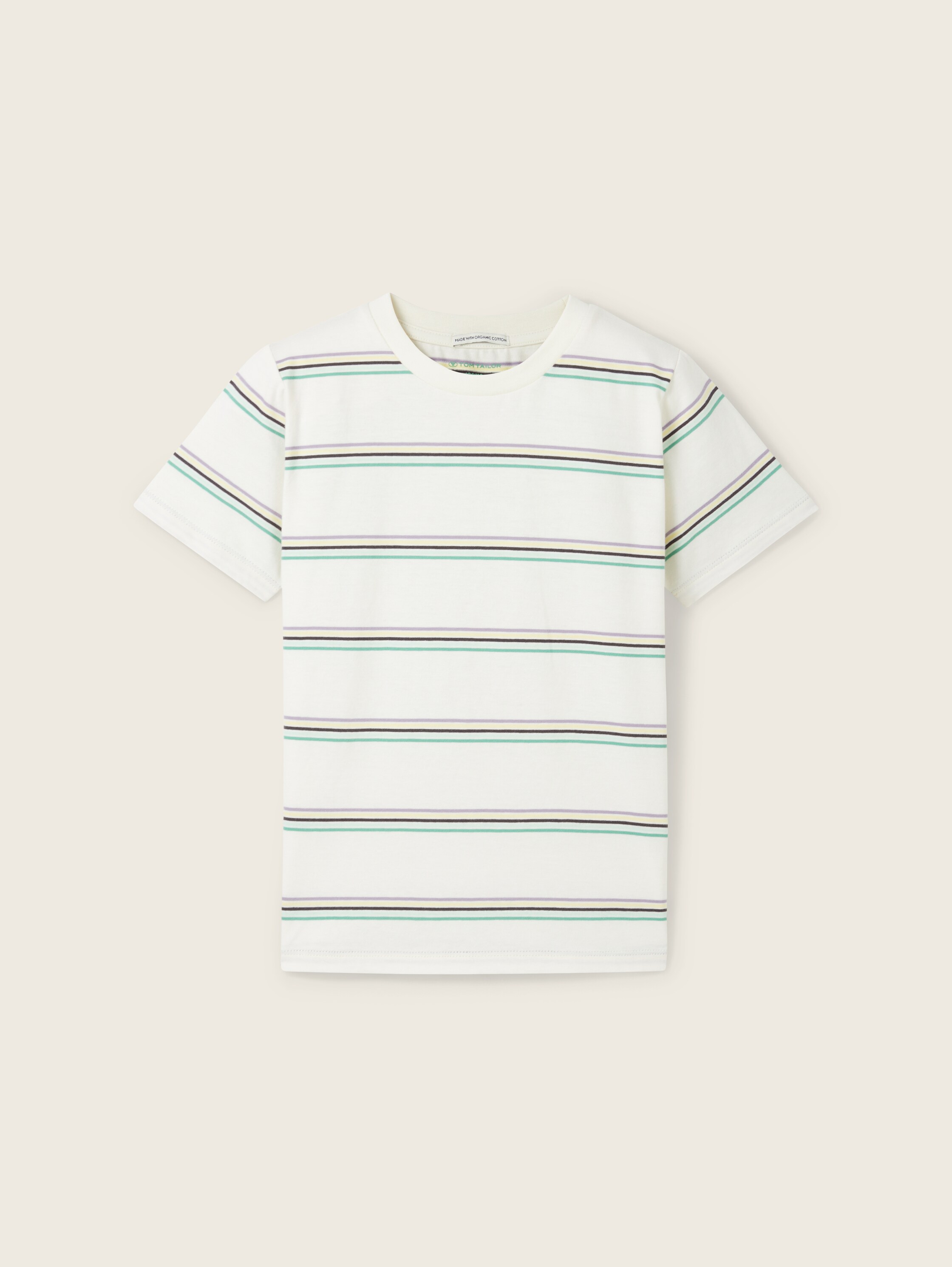 Gestreiftes T-Shirt mit Bio-Baumwolle - 1