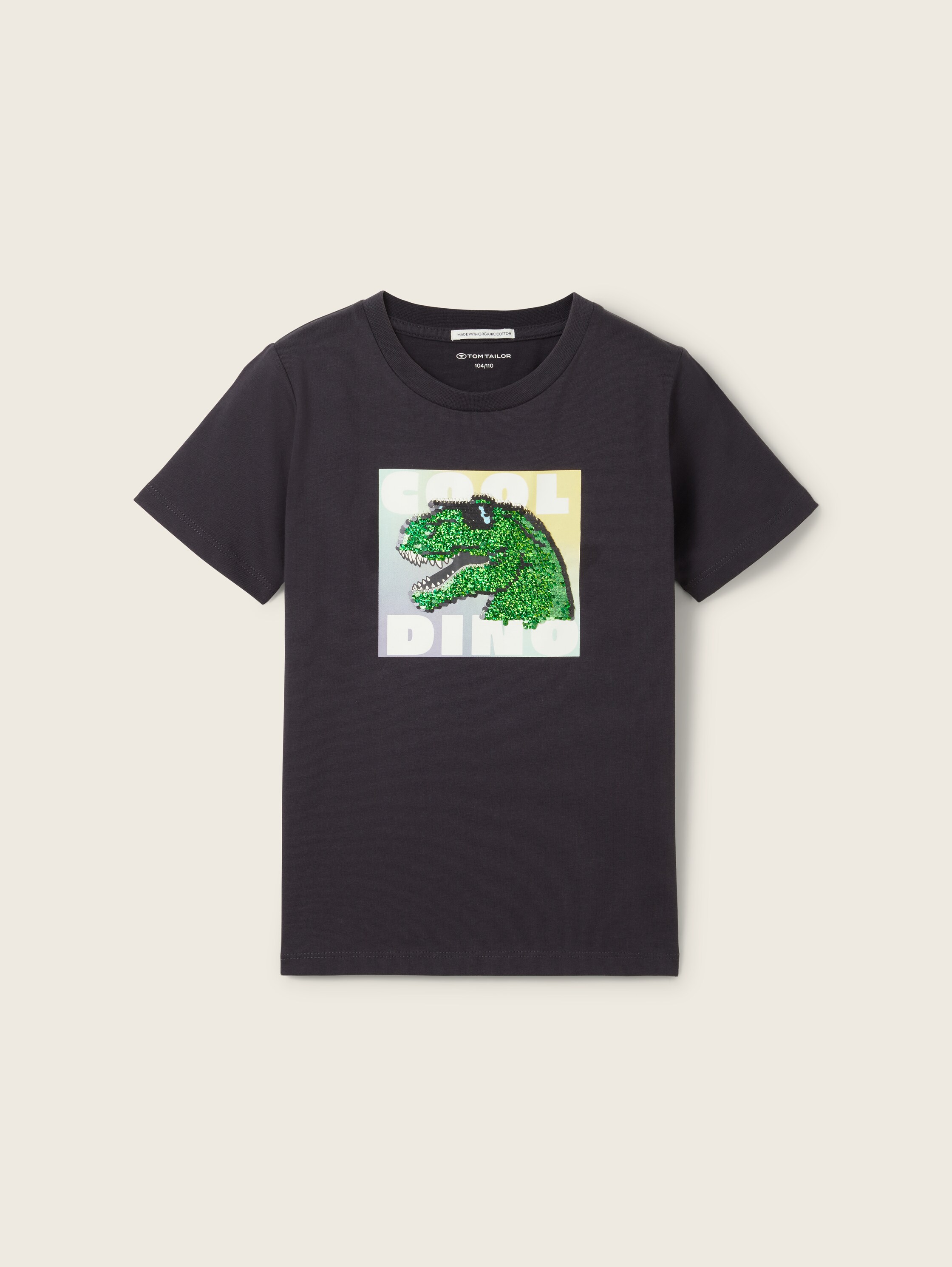 T-Shirt mit Bio-Baumwolle - blau - Produktansicht