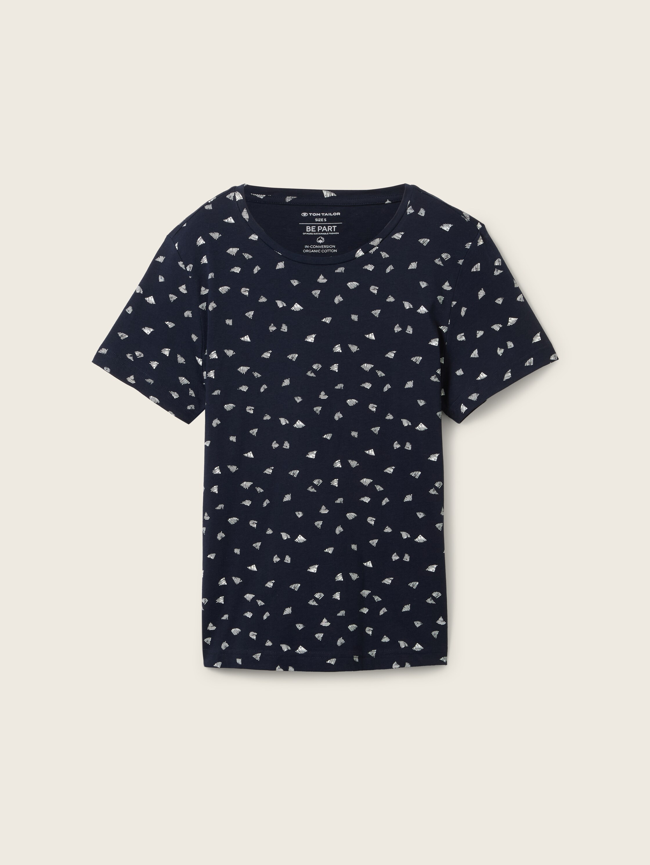 T-Shirt mit Print - blau - Produktansicht