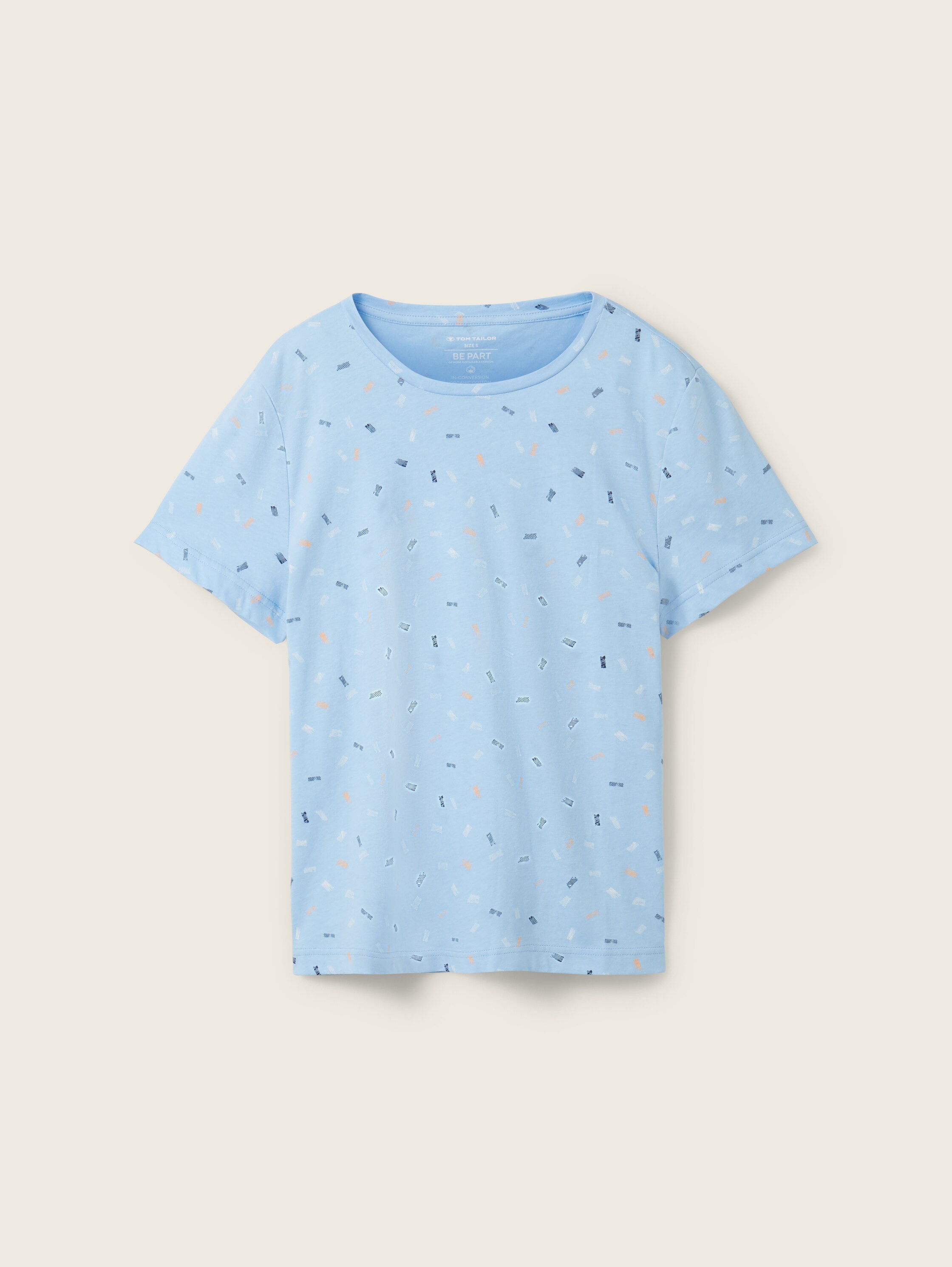 T-Shirt mit Print - blau - Produktansicht