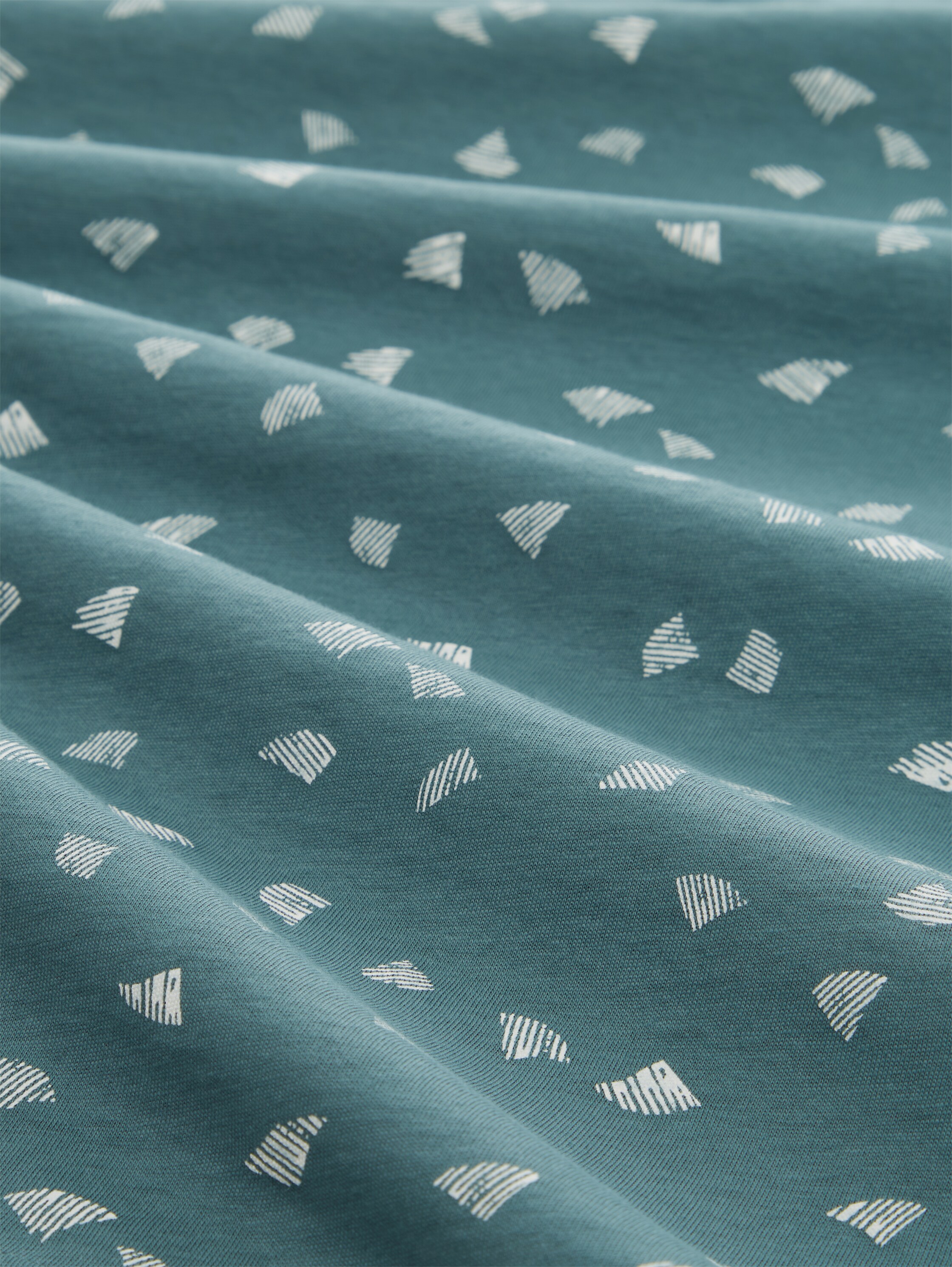 T-shirt met print - green minimal print - Materiaalweergave