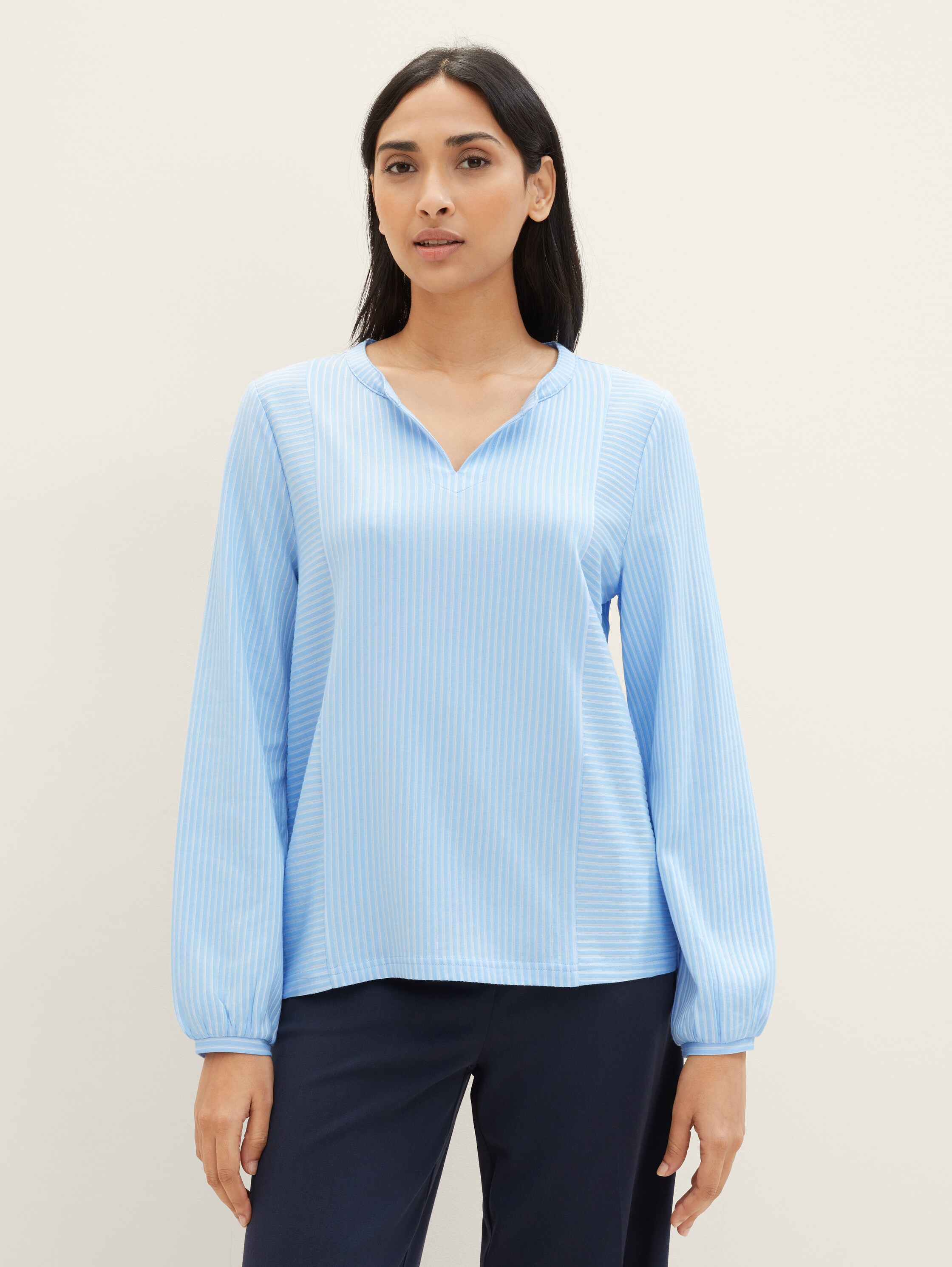 Bluse mit Streifenmuster - 3