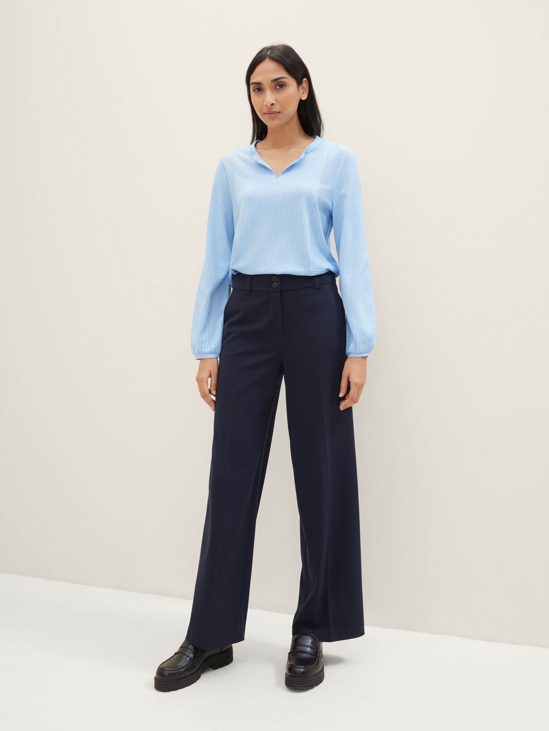 Bluse mit Streifenmuster - 2