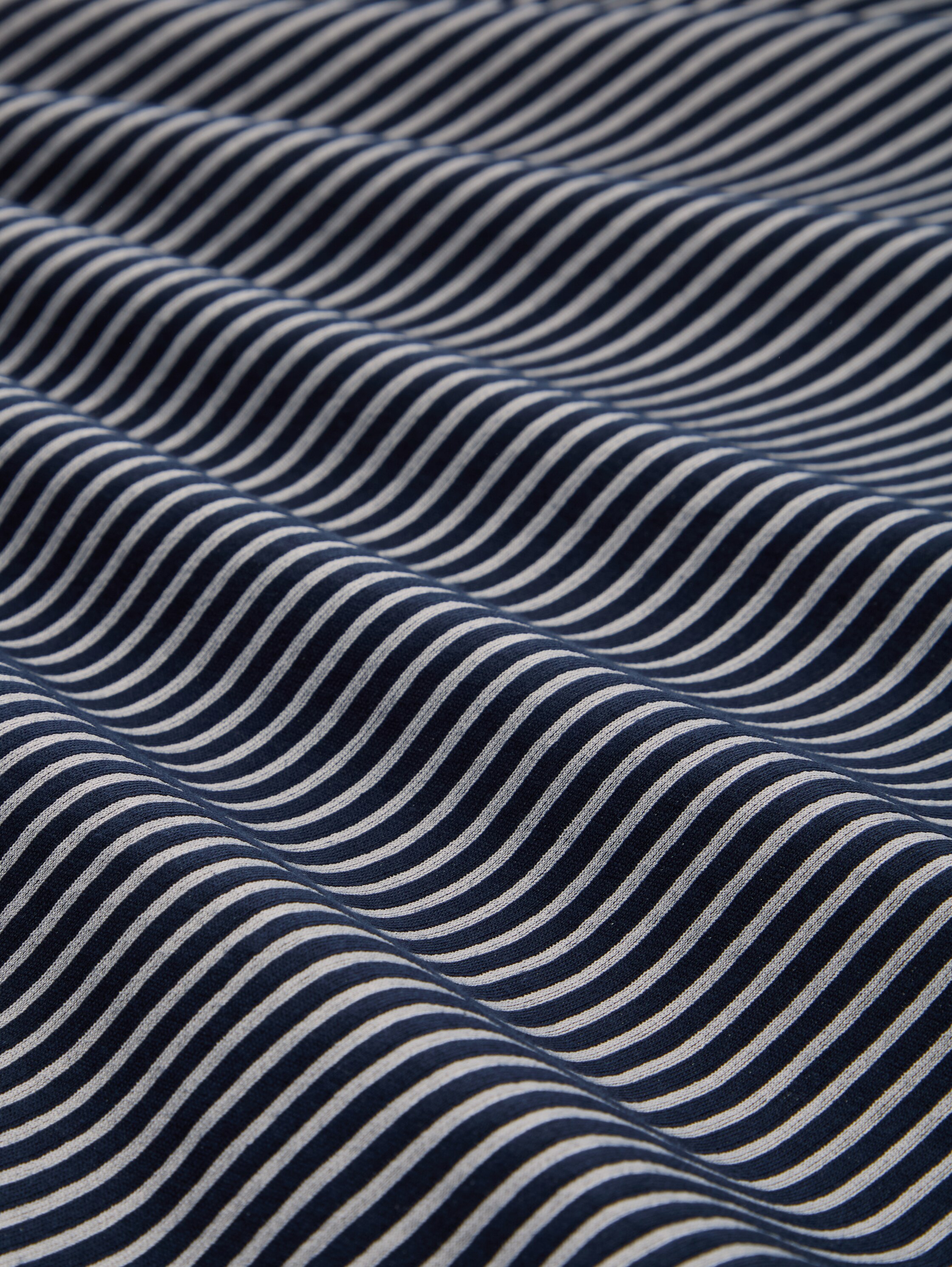 Bluse mit Streifenmuster - navy_blue_white_thin_stripe - 