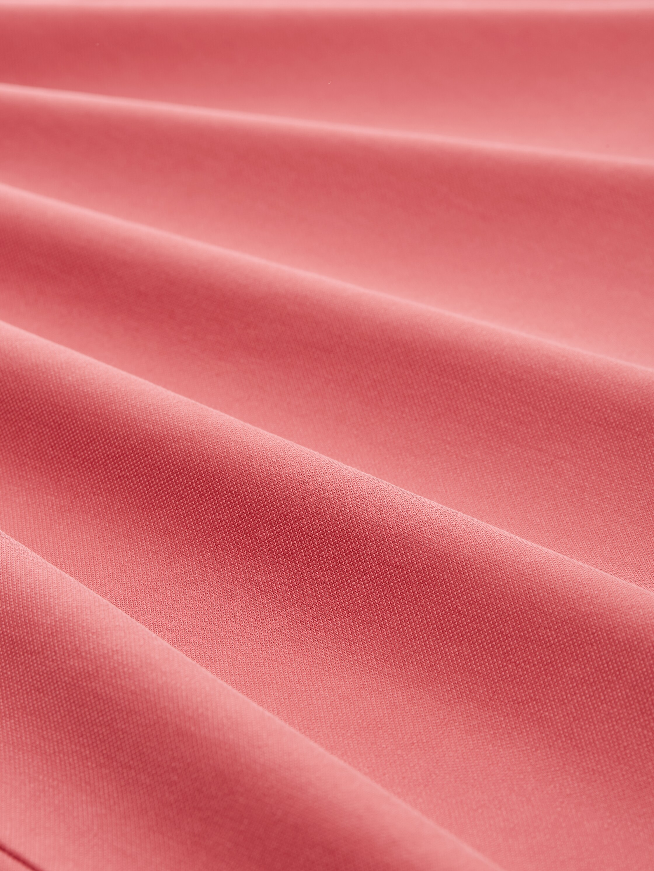 T-Shirt aus Materialmix - berry_red - 