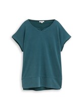 Ausgewählt, T-Shirt aus Materialmix von Tom Tailor, grün