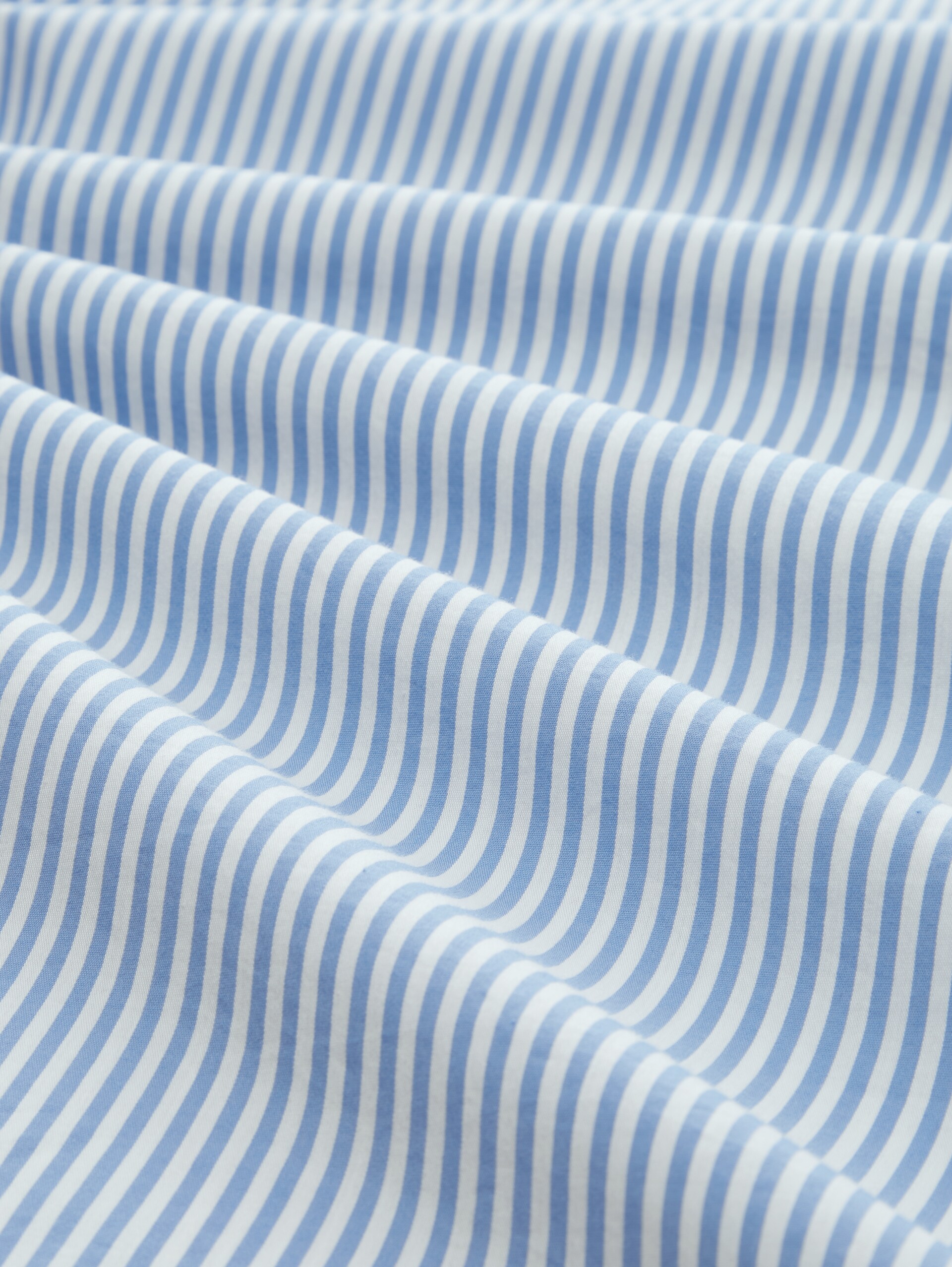 Loose Fit Hemd mit Streifen - blue white strripe - Material-Ansicht