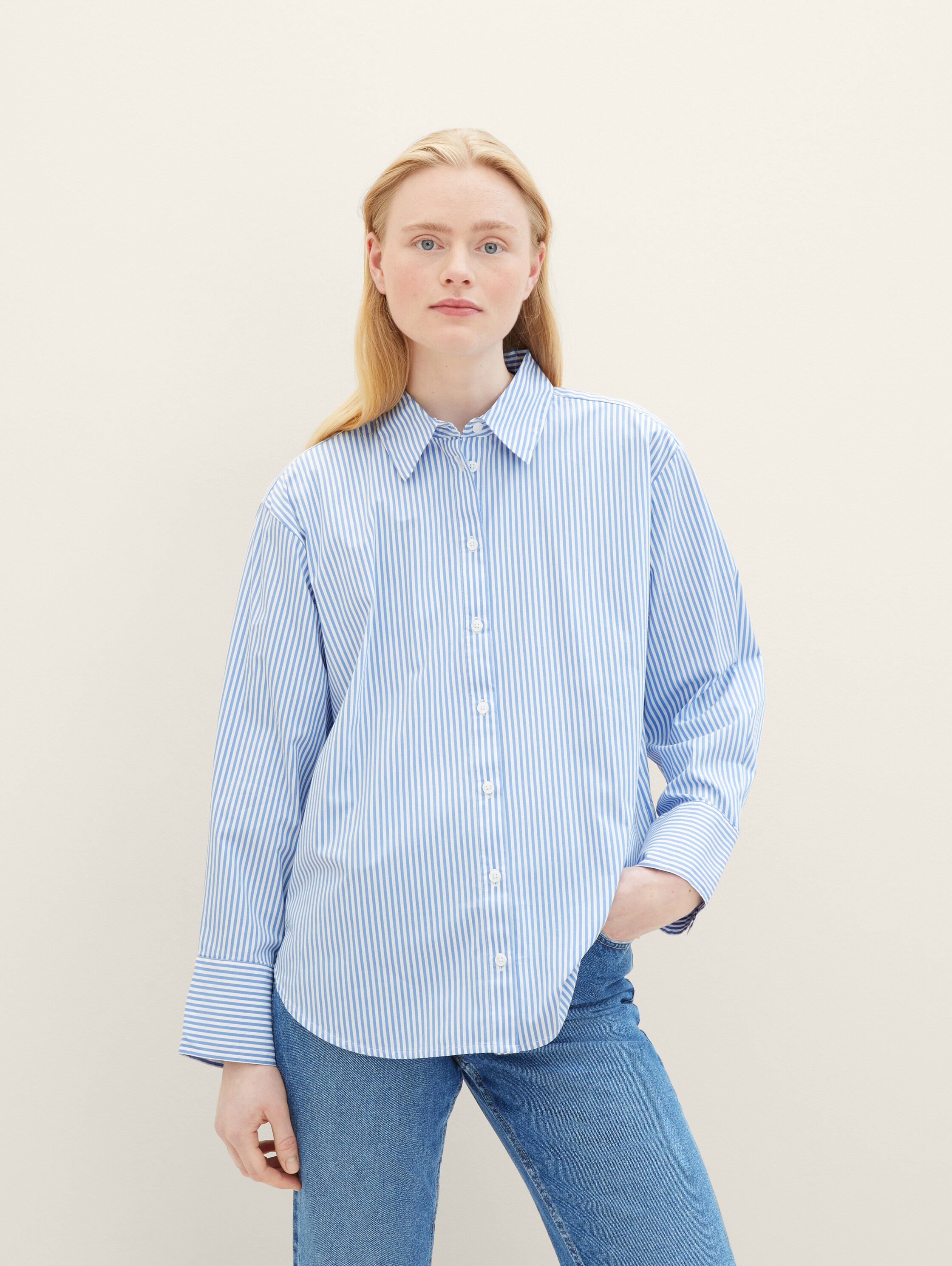 Gestreiftes Loose Fit Hemd - 1