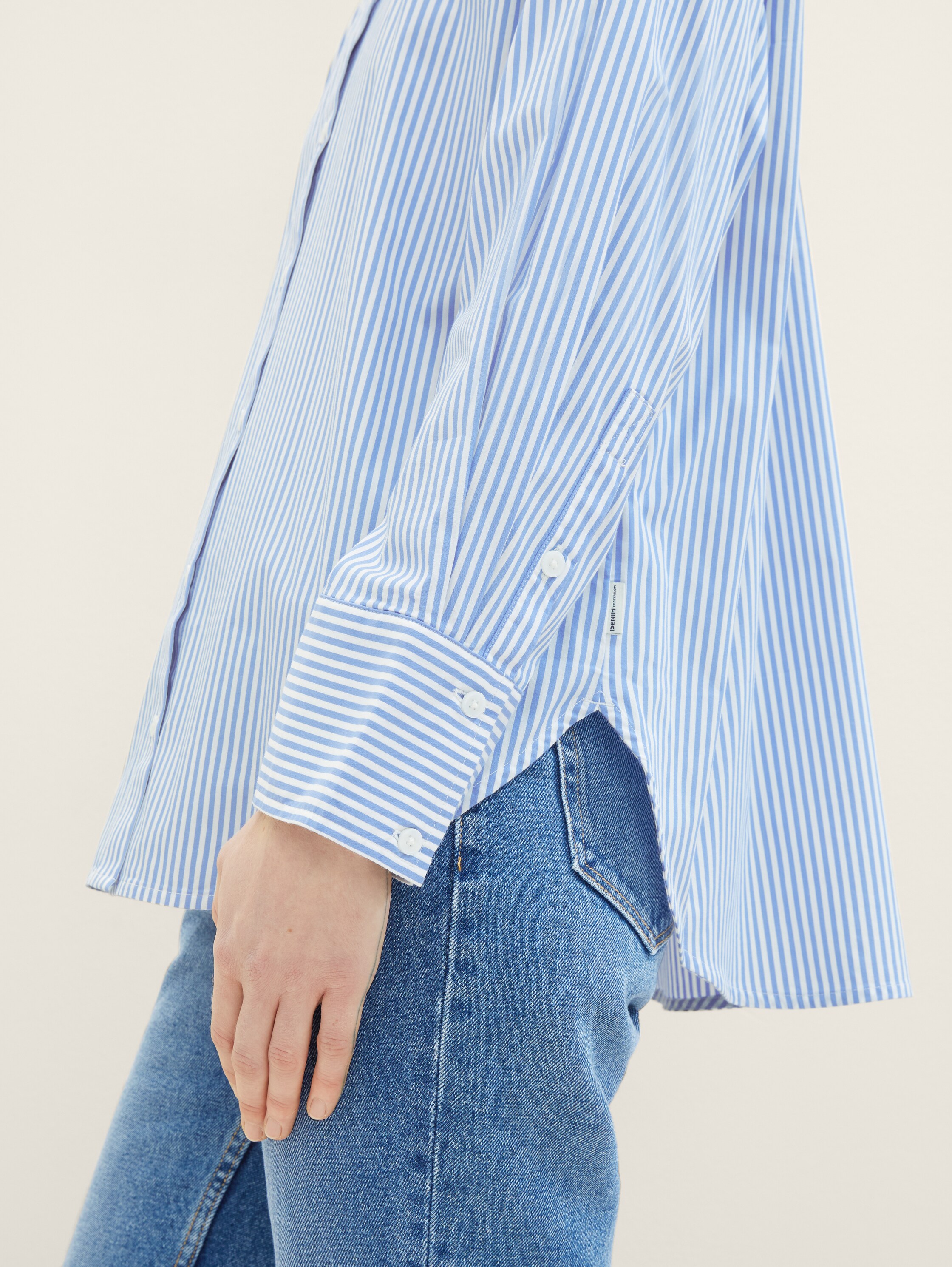 Gestreiftes Loose Fit Hemd - 6