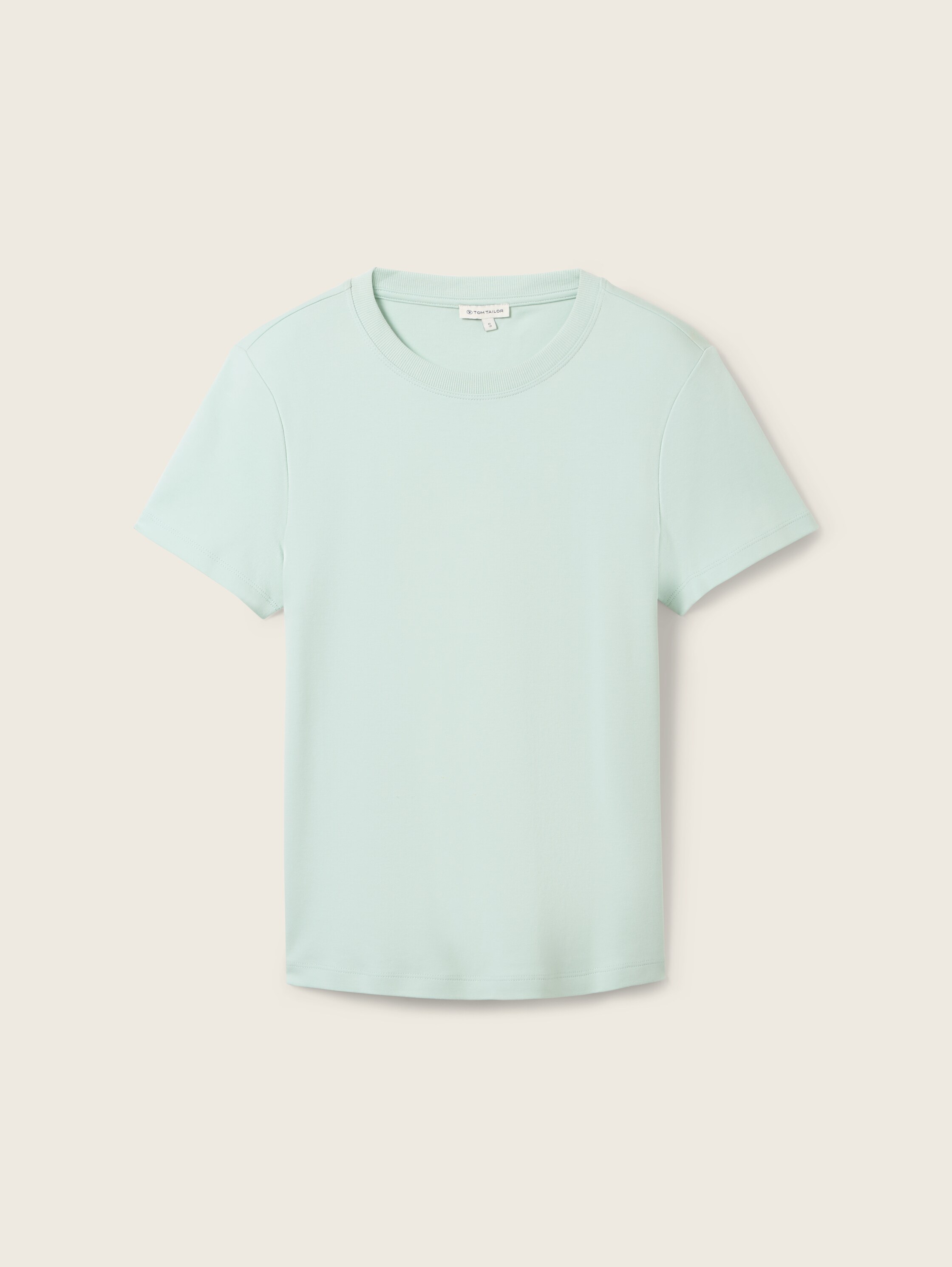 Basic T-Shirt mit Rundhalsausschnitt - grün - Produktansicht