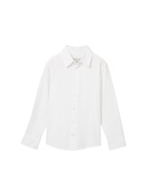 Sélectionné, Chemise basique comportant du coton recyclé par Tom Tailor, blanc