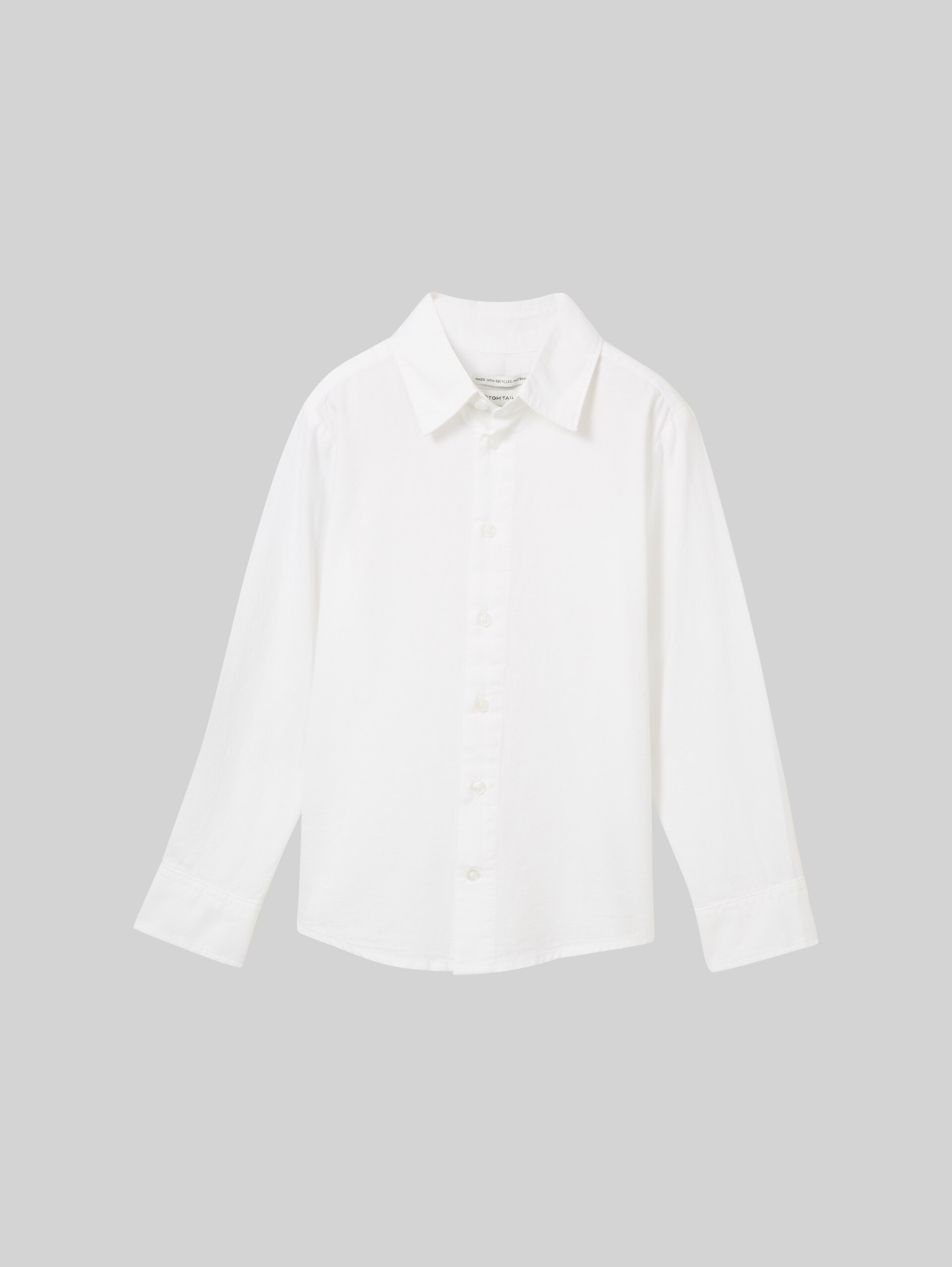 Chemise basique comportant du coton recyclé - White - Vue de face du produit