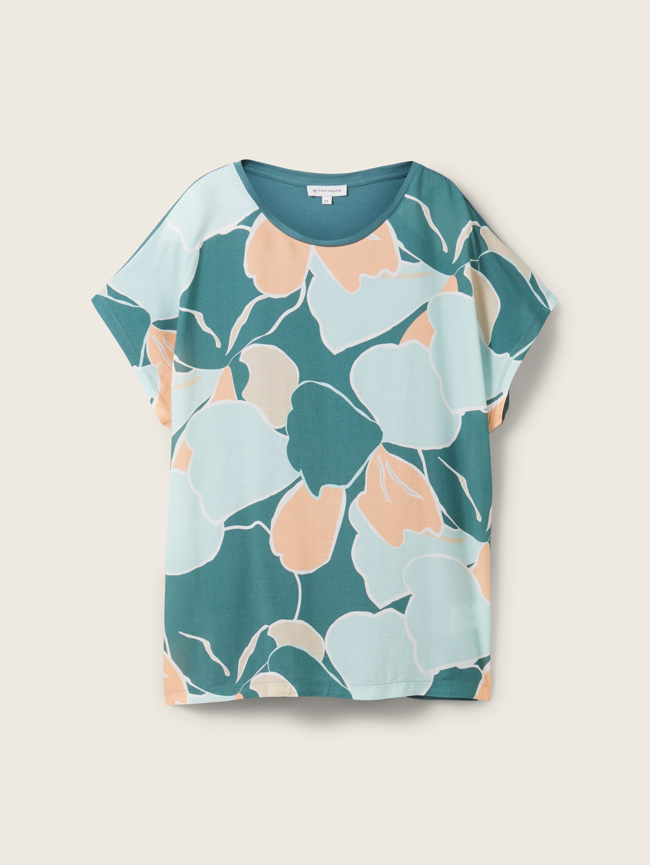 T-Shirt mit Print - grün - Produktansicht